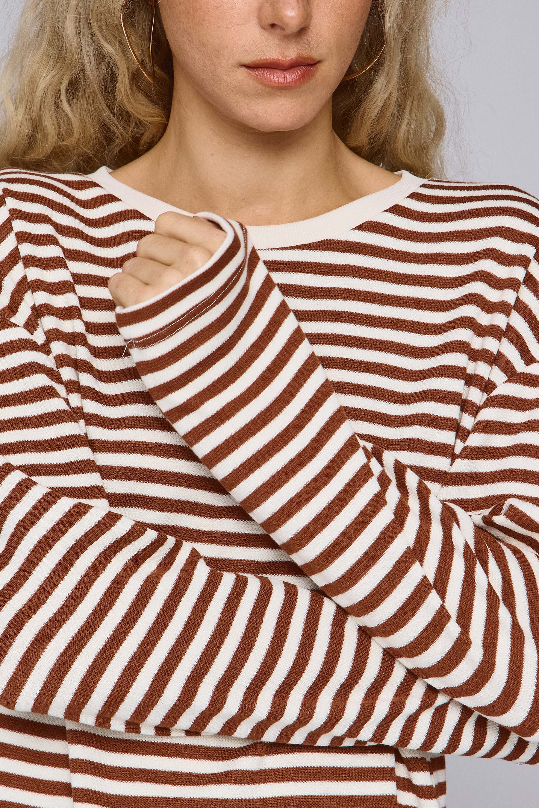 חולצת סטרייפס דרו