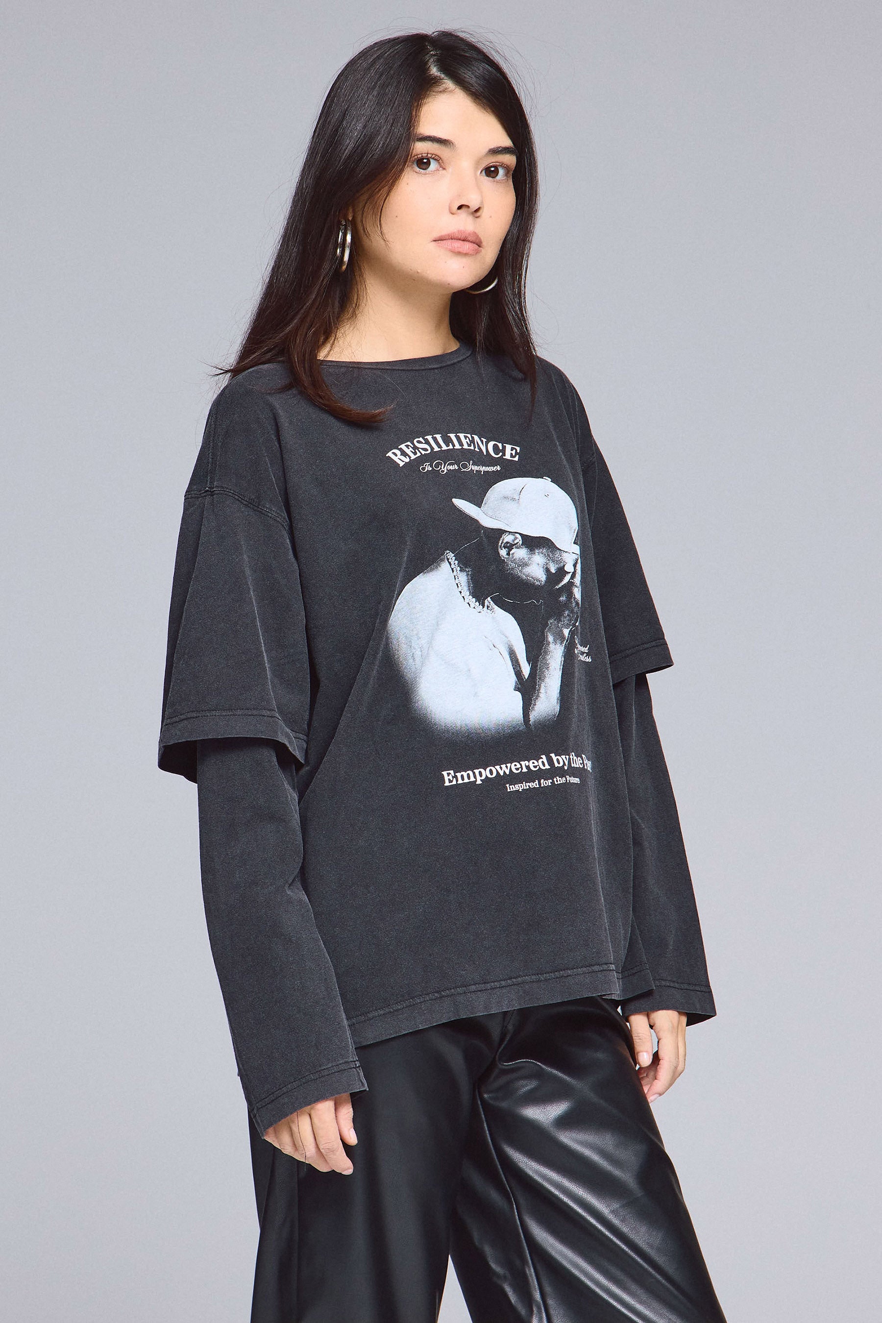 חולצת ראפר שטופה