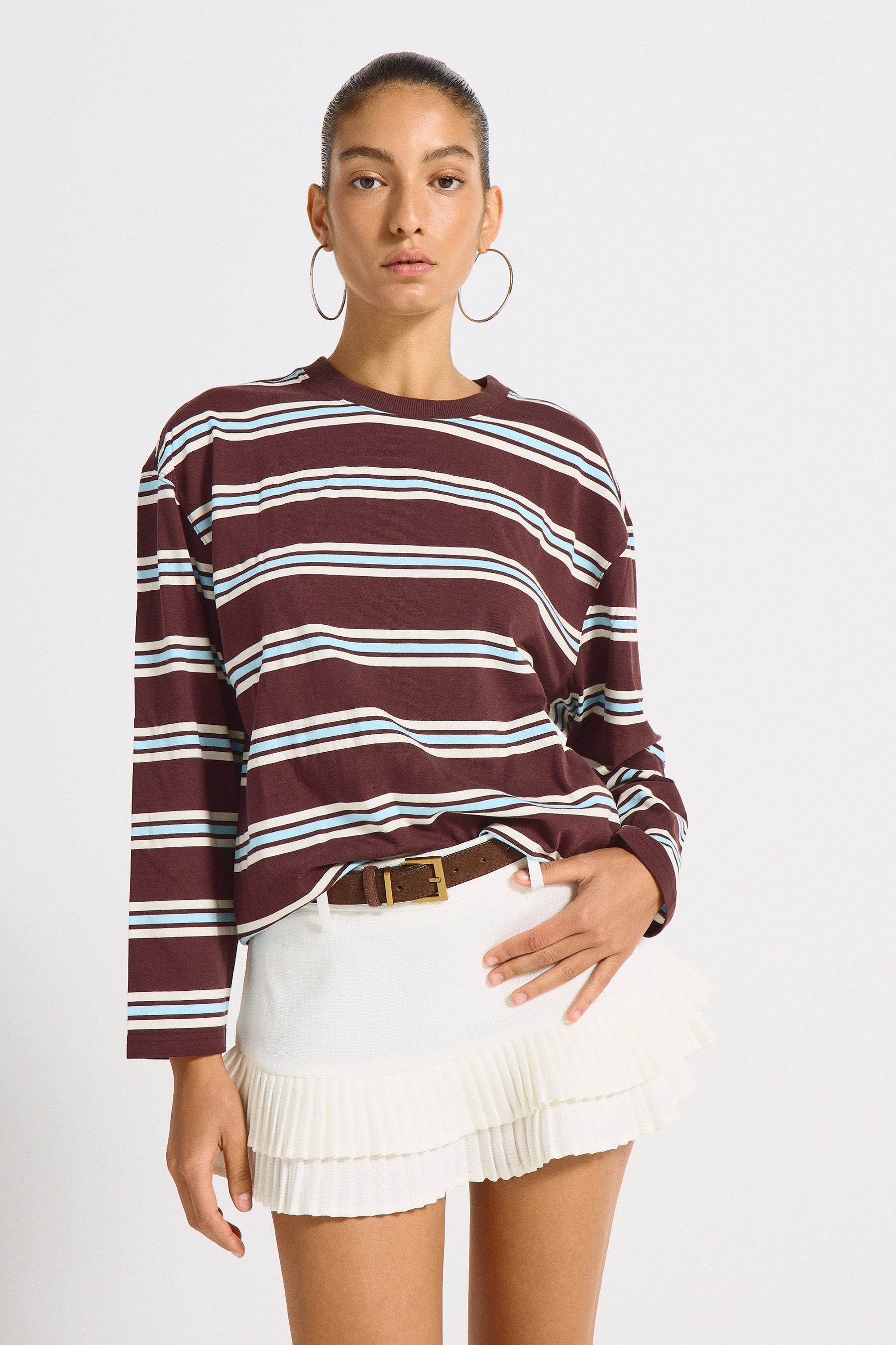 טי פסים קולור בלוק