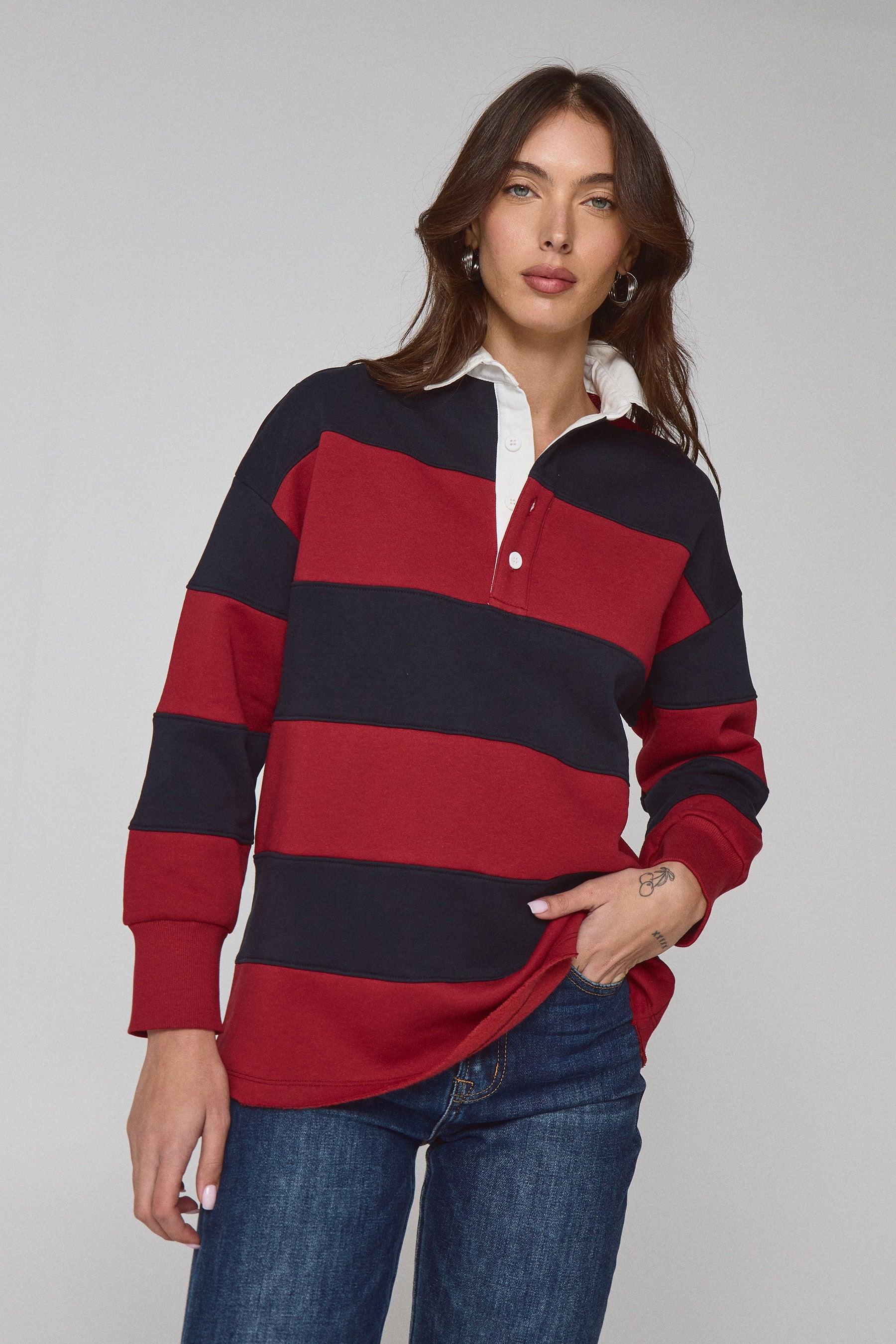 סווטשרט רוגבי פולו נייבי