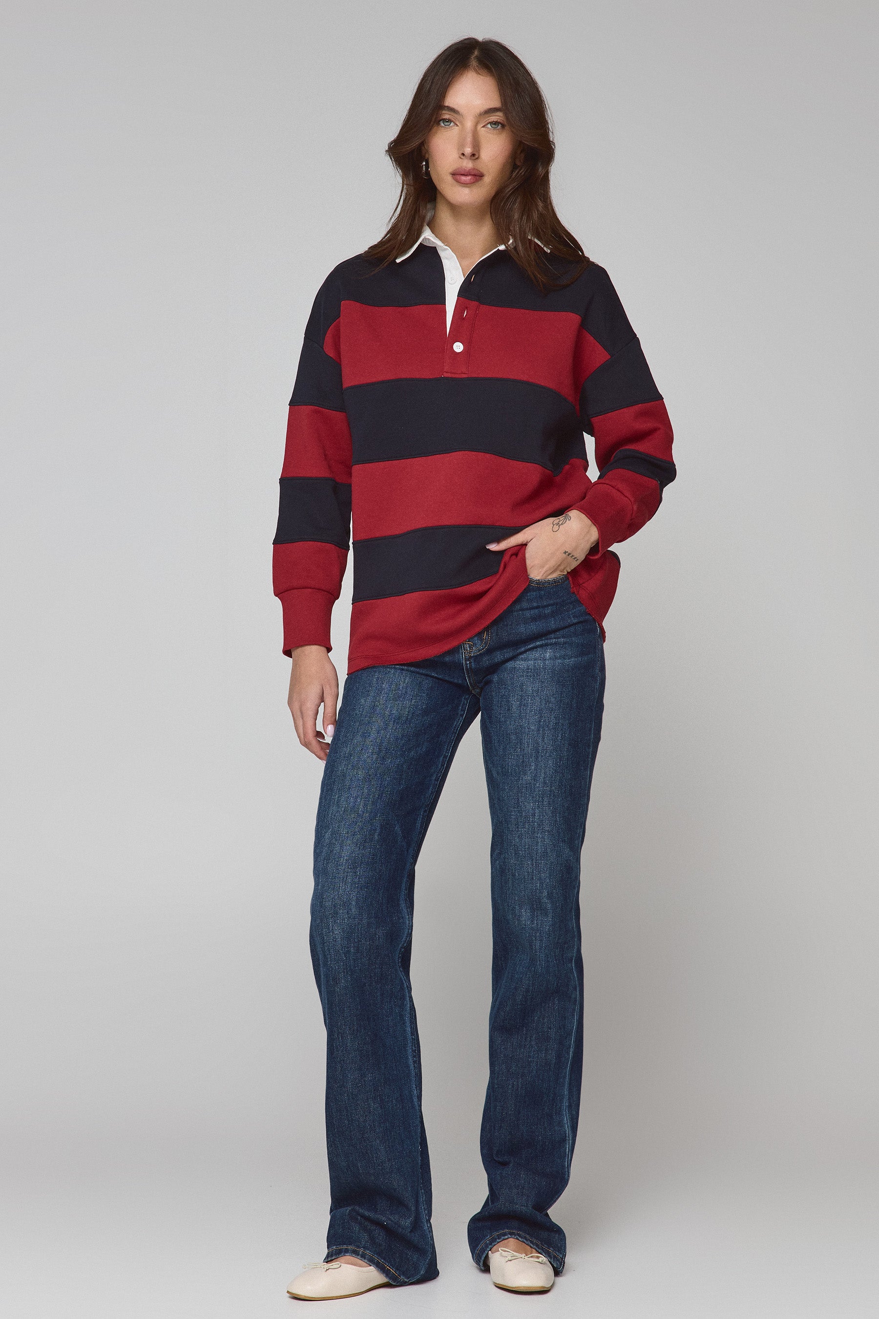 סווטשרט רוגבי פולו נייבי