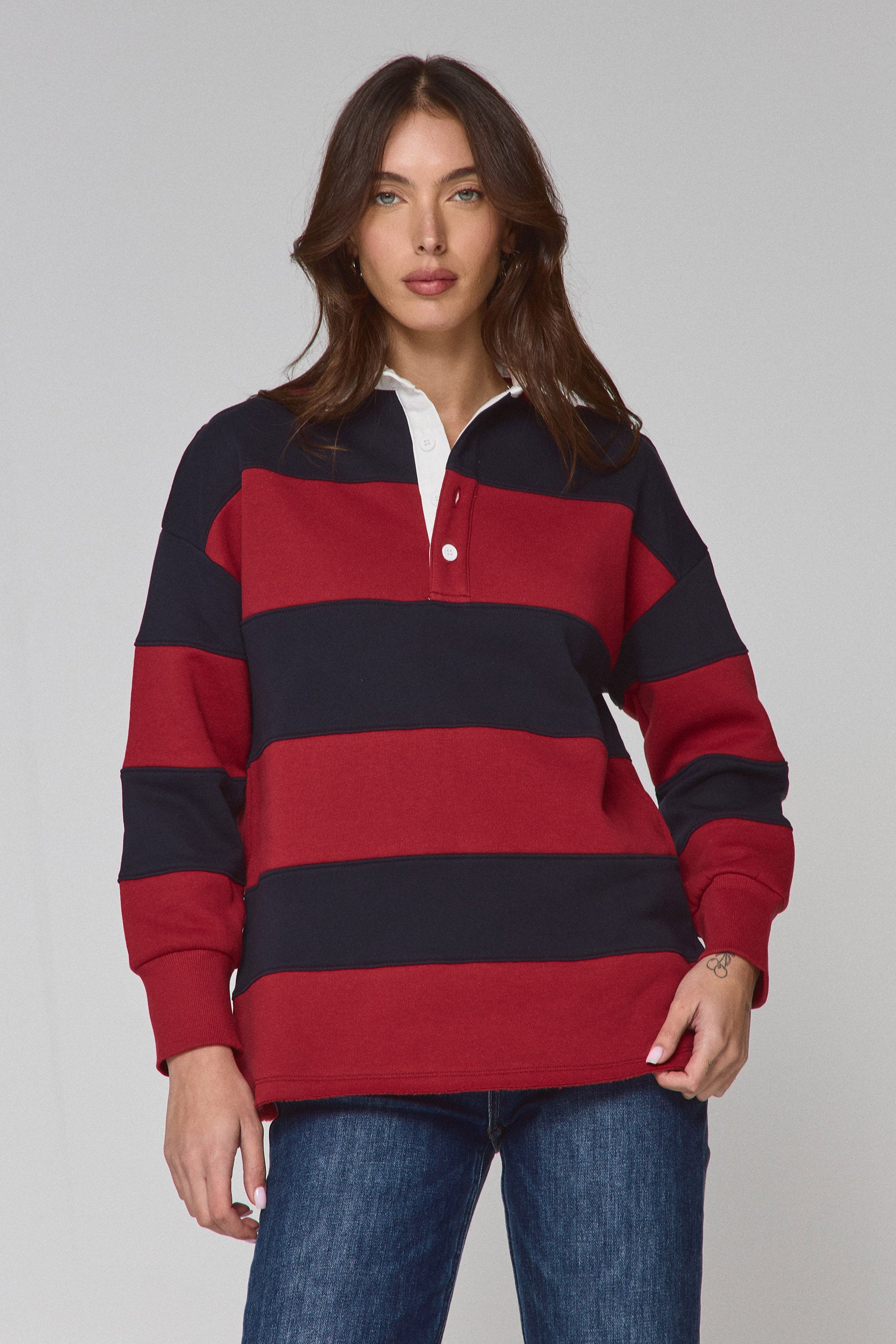 סווטשרט רוגבי פולו נייבי