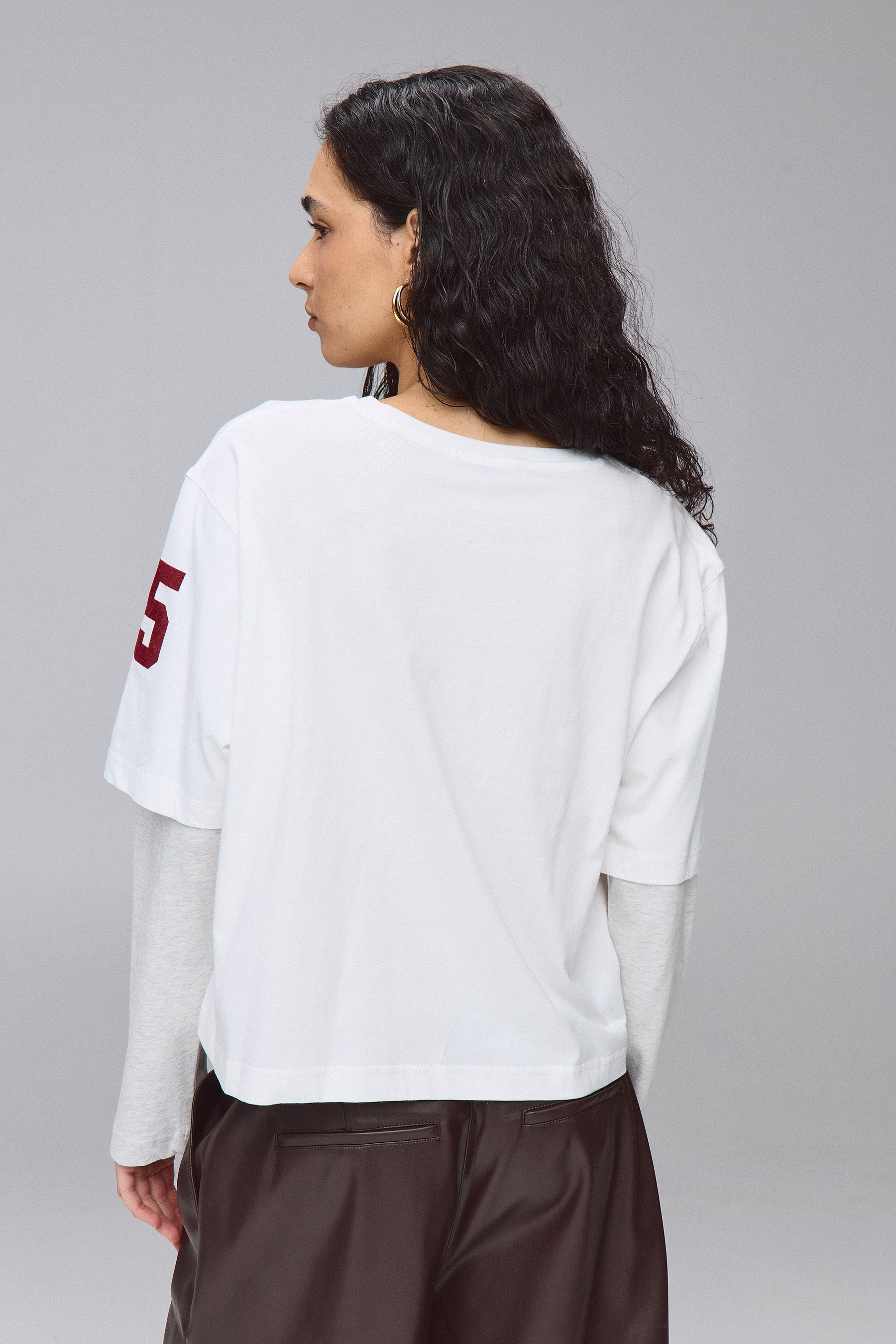 חולצת ברוקלין שרוול כפול