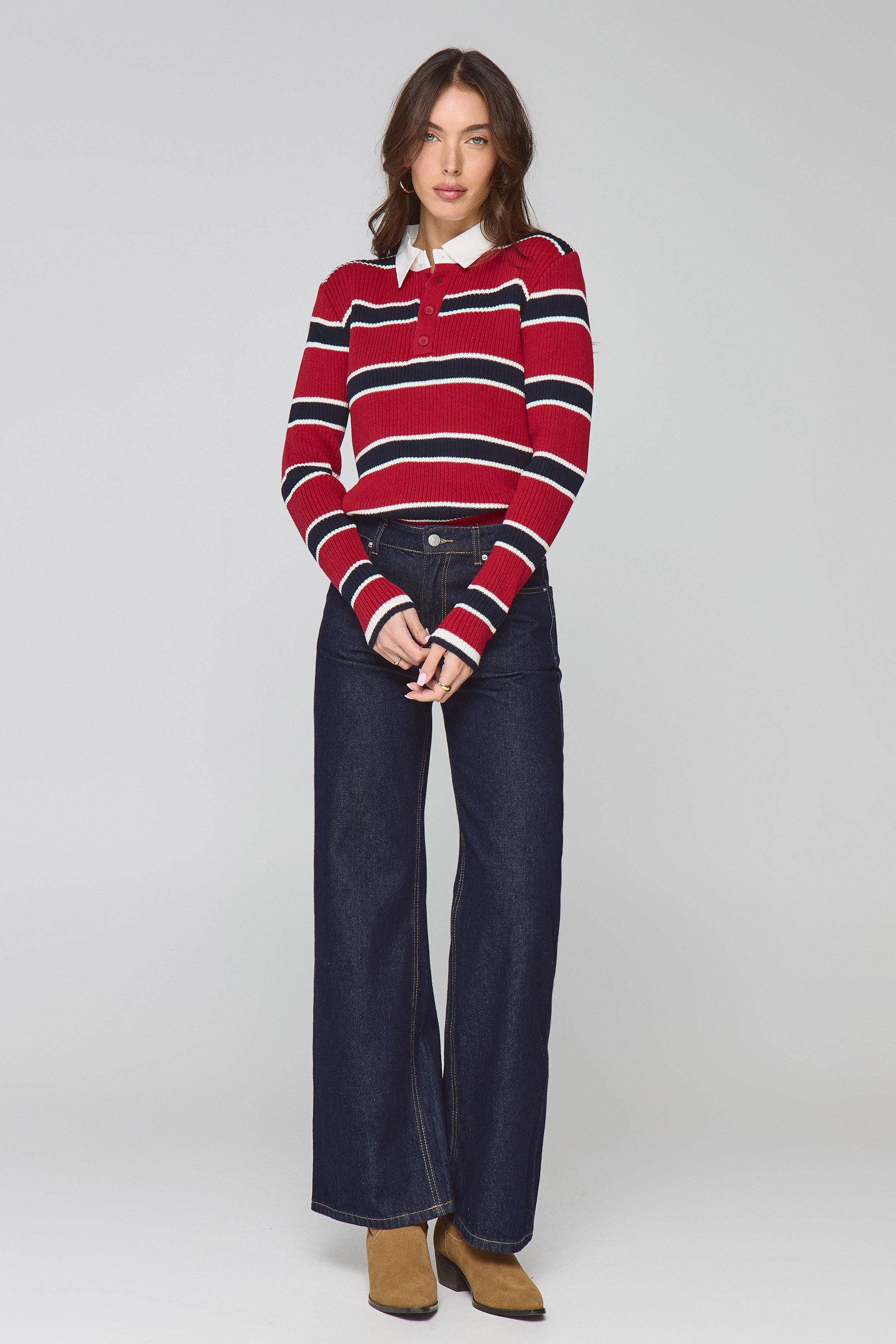 סריג פולו פסים