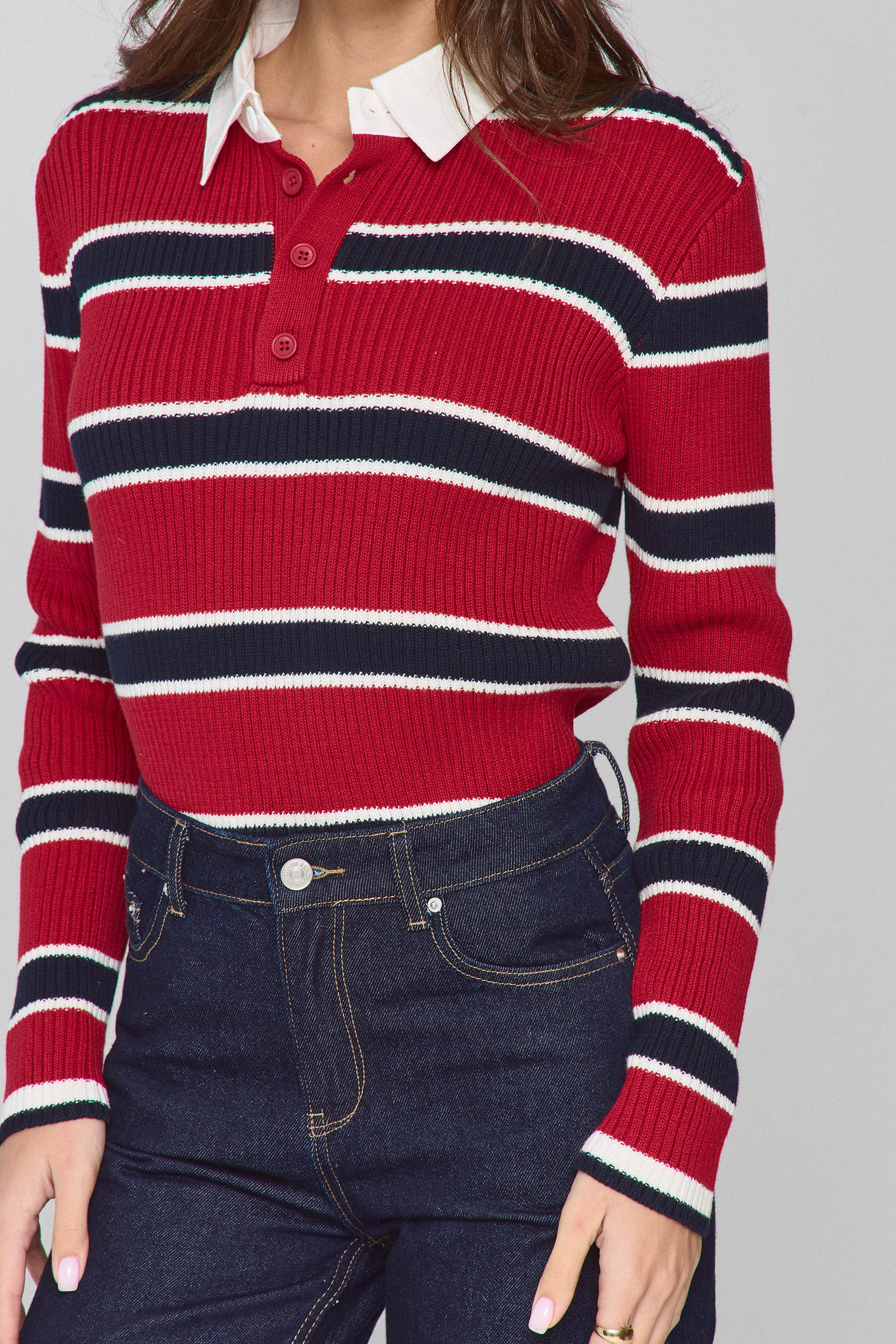 סריג פולו פסים