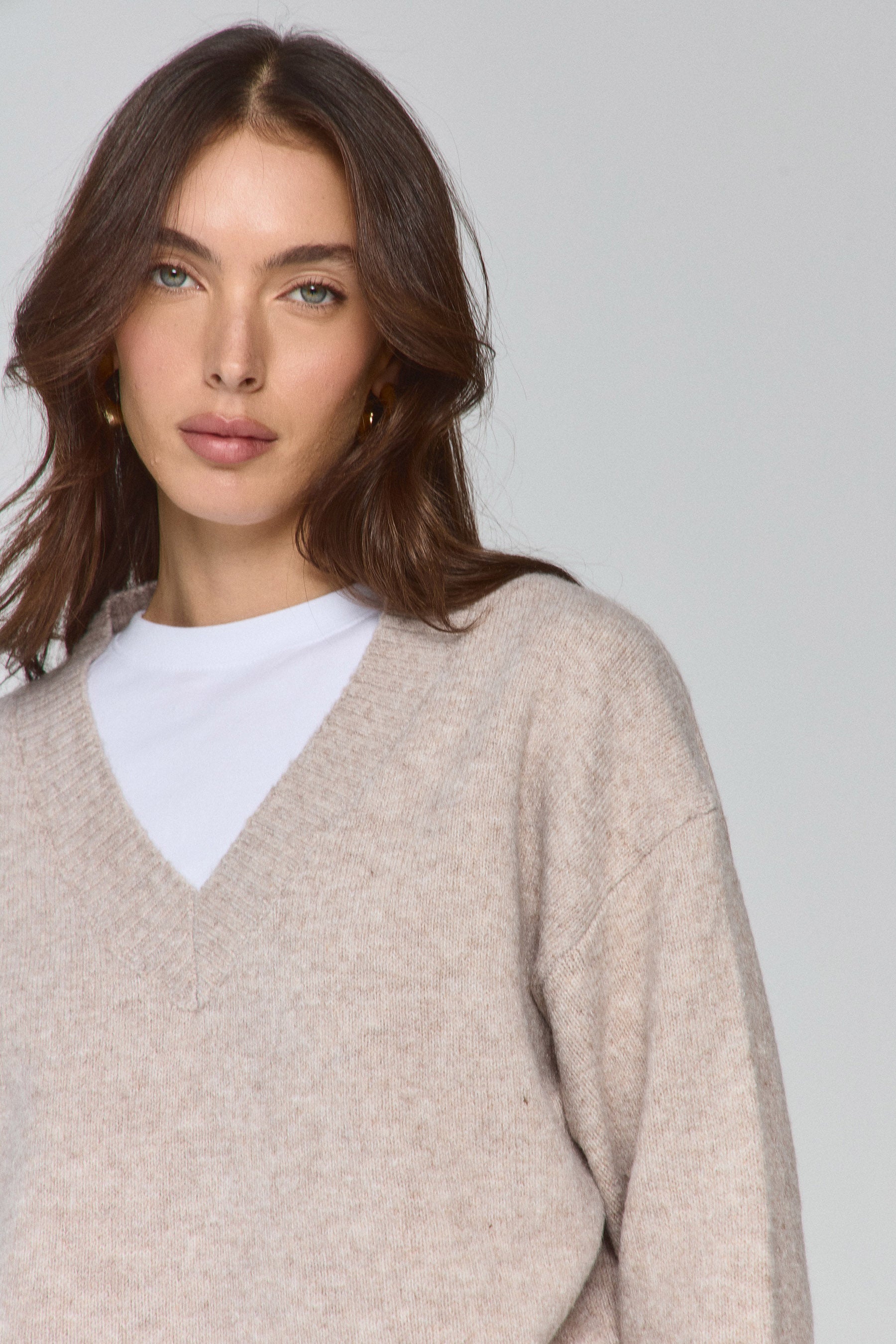 סריג עבה וי