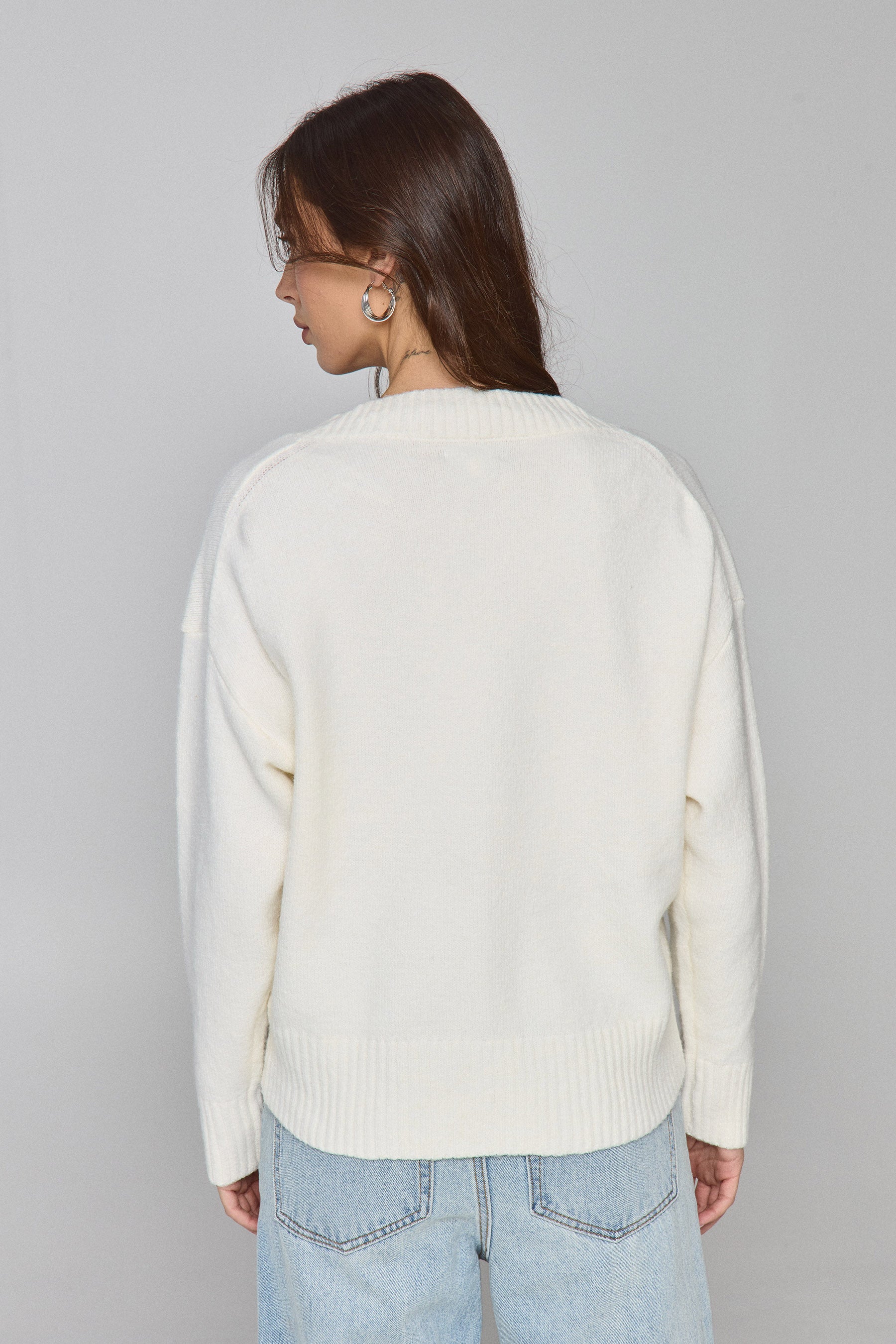 סריג עבה וי