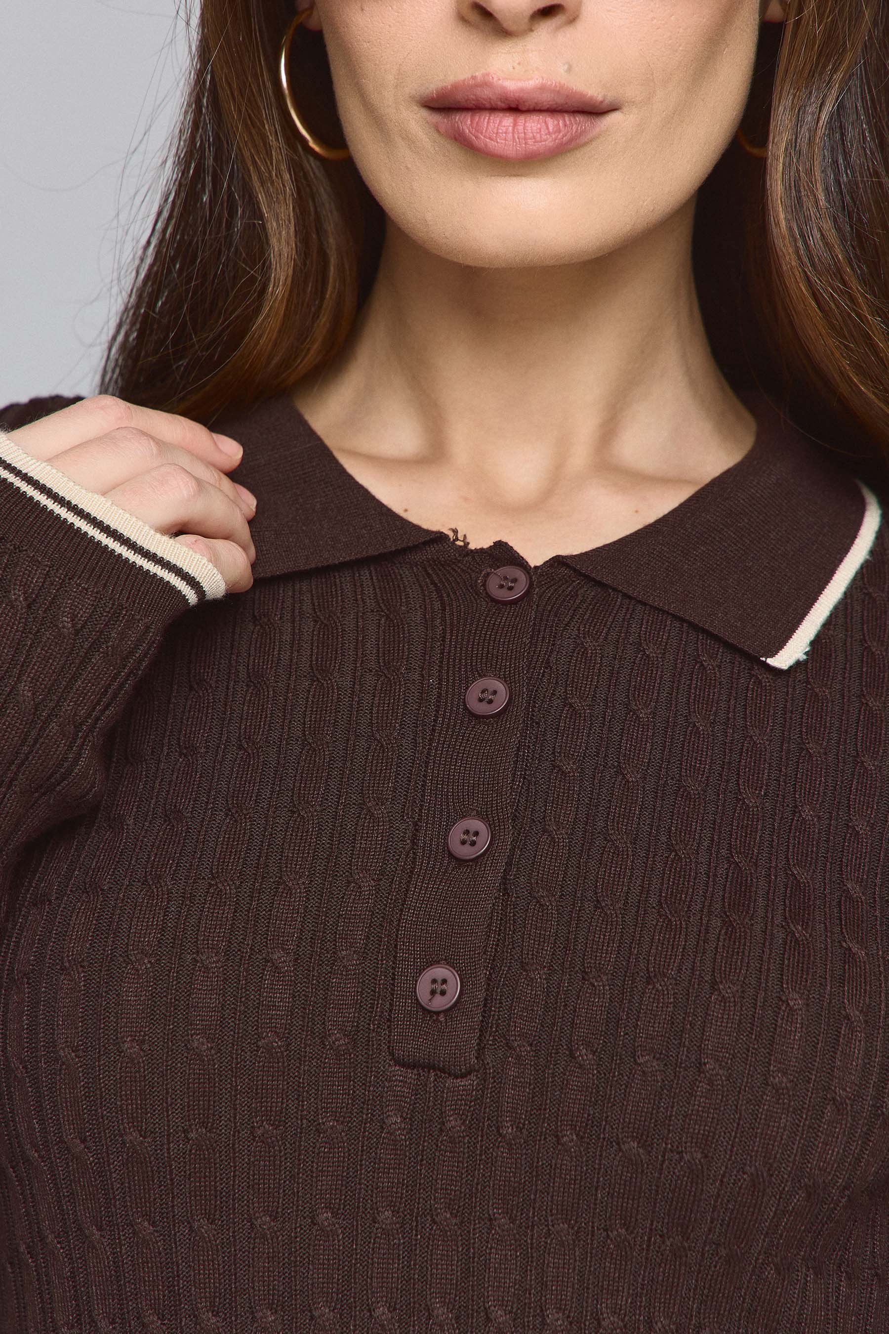 שמלה סרוגה פולו