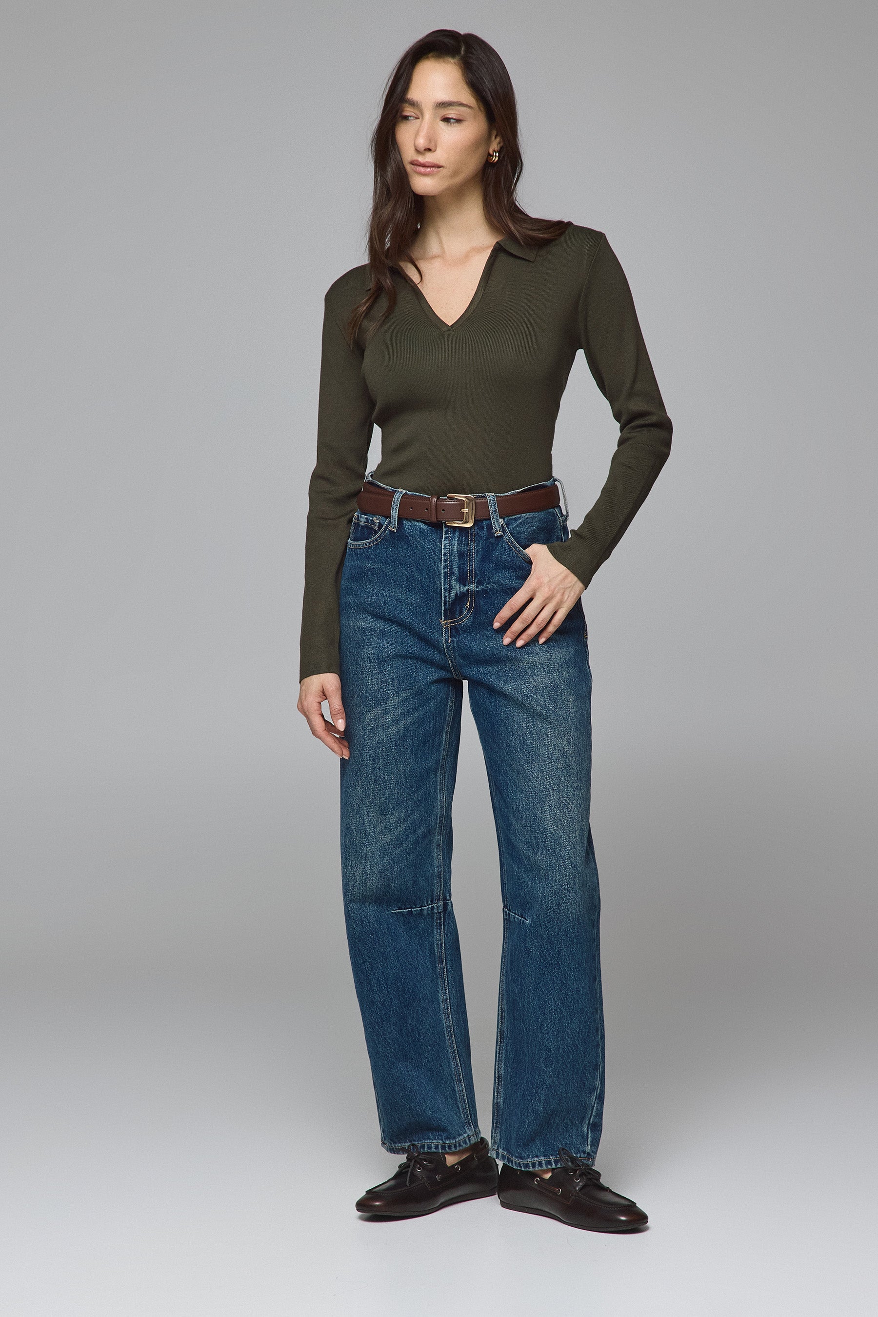 סריג פולו חלק