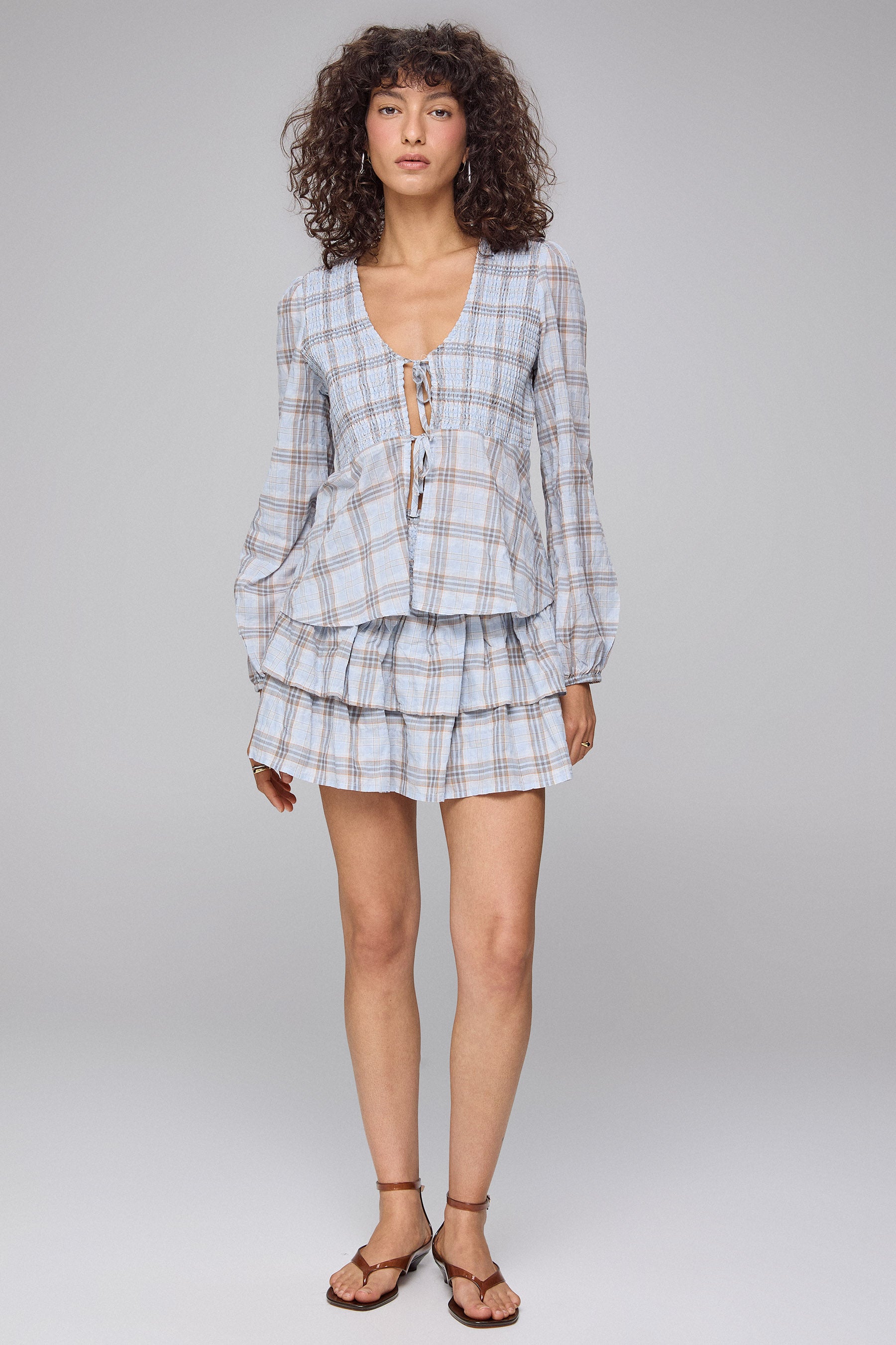 חצאית משבצות קייט סט