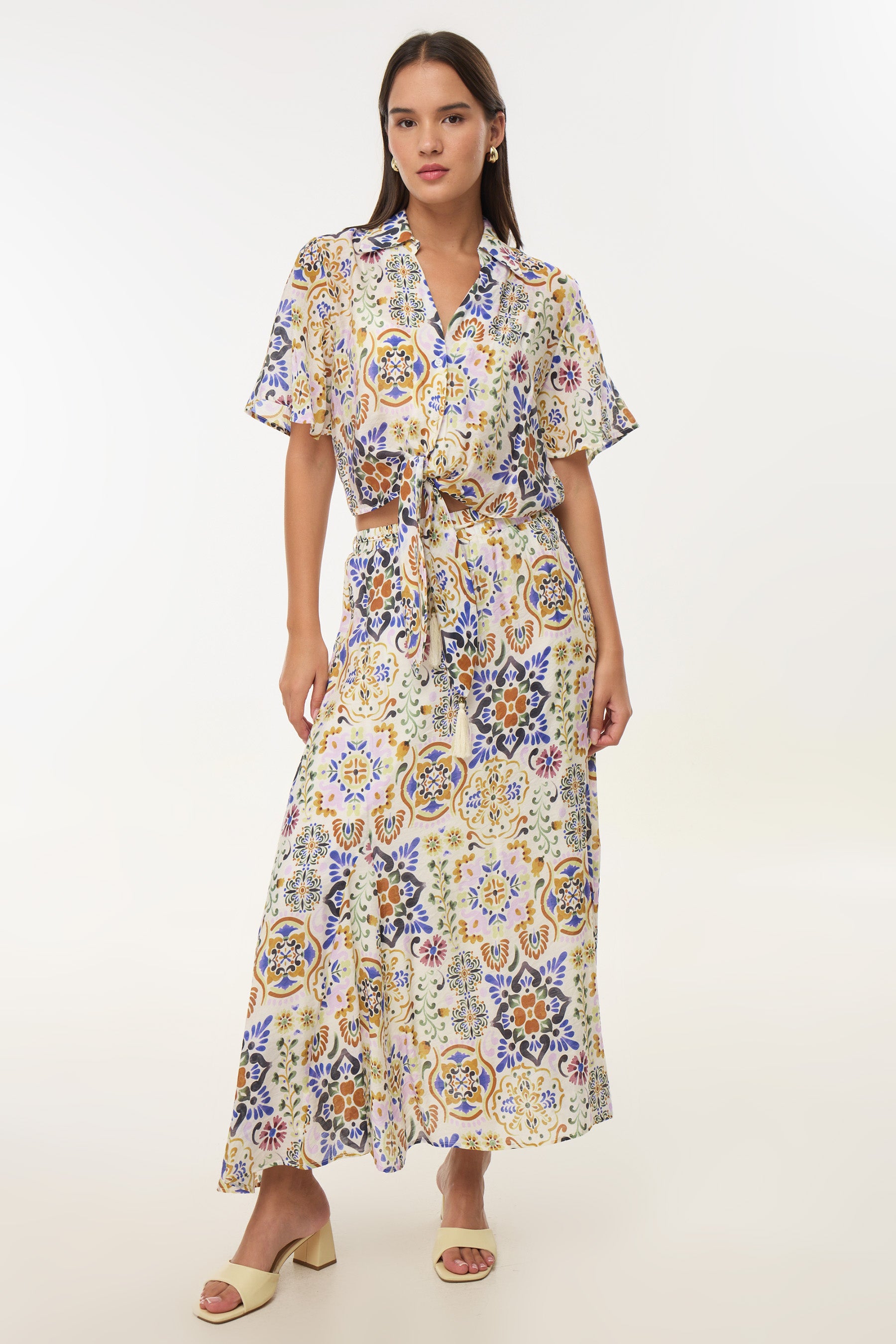 חצאית מודפסת