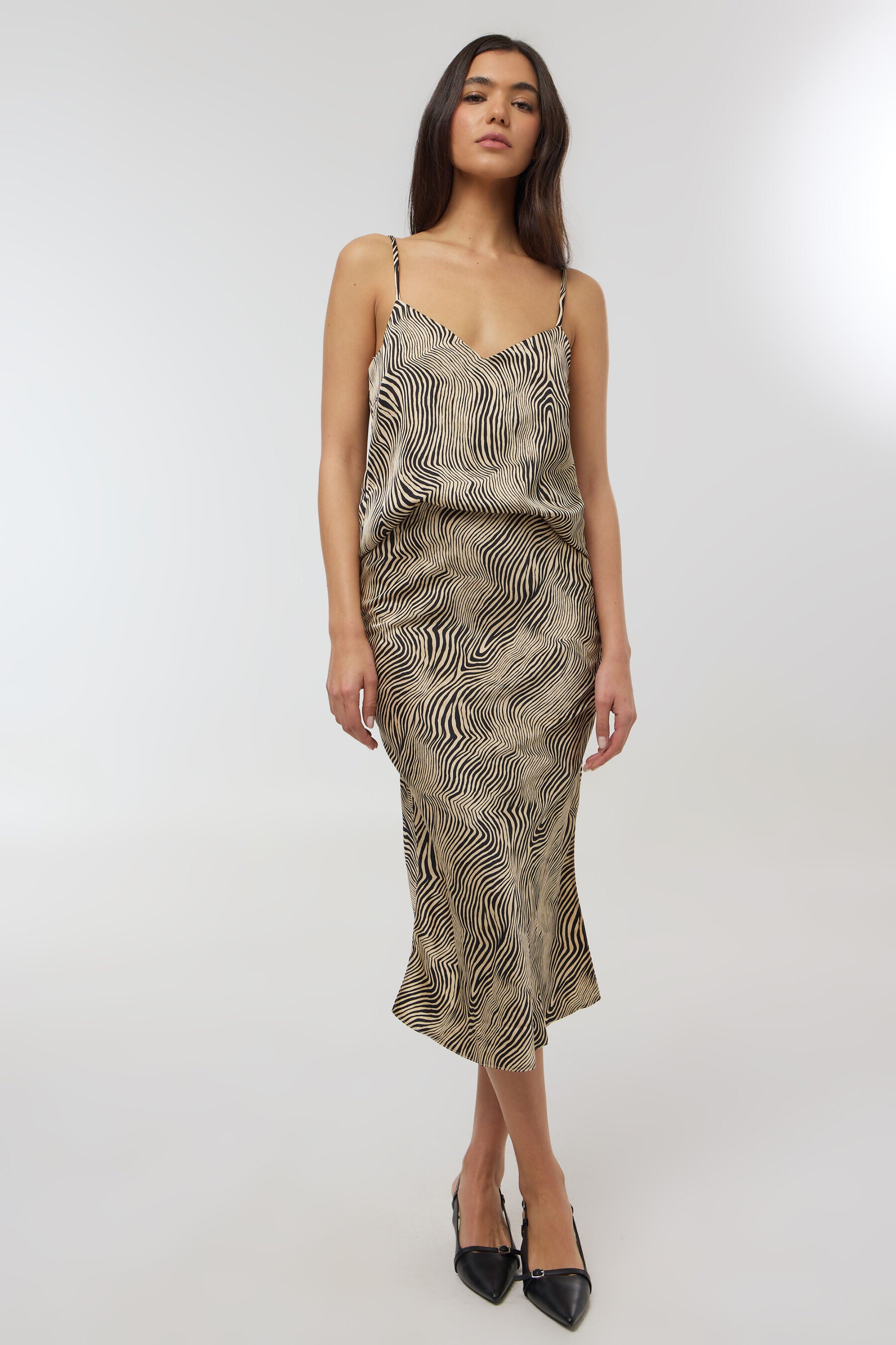 חצאית סאטן מודפסת סט