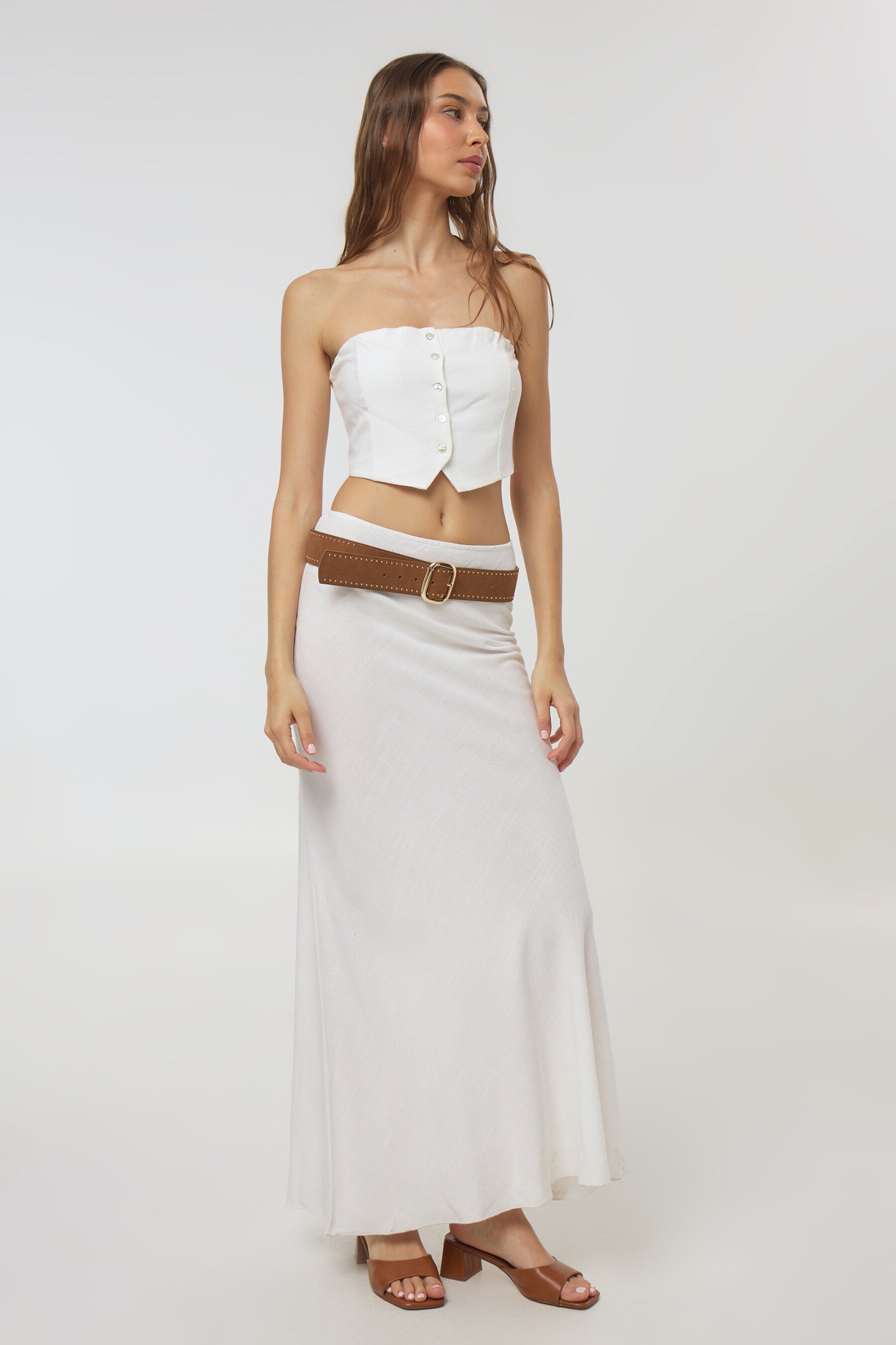 חצאית מקסי  סיישל סט