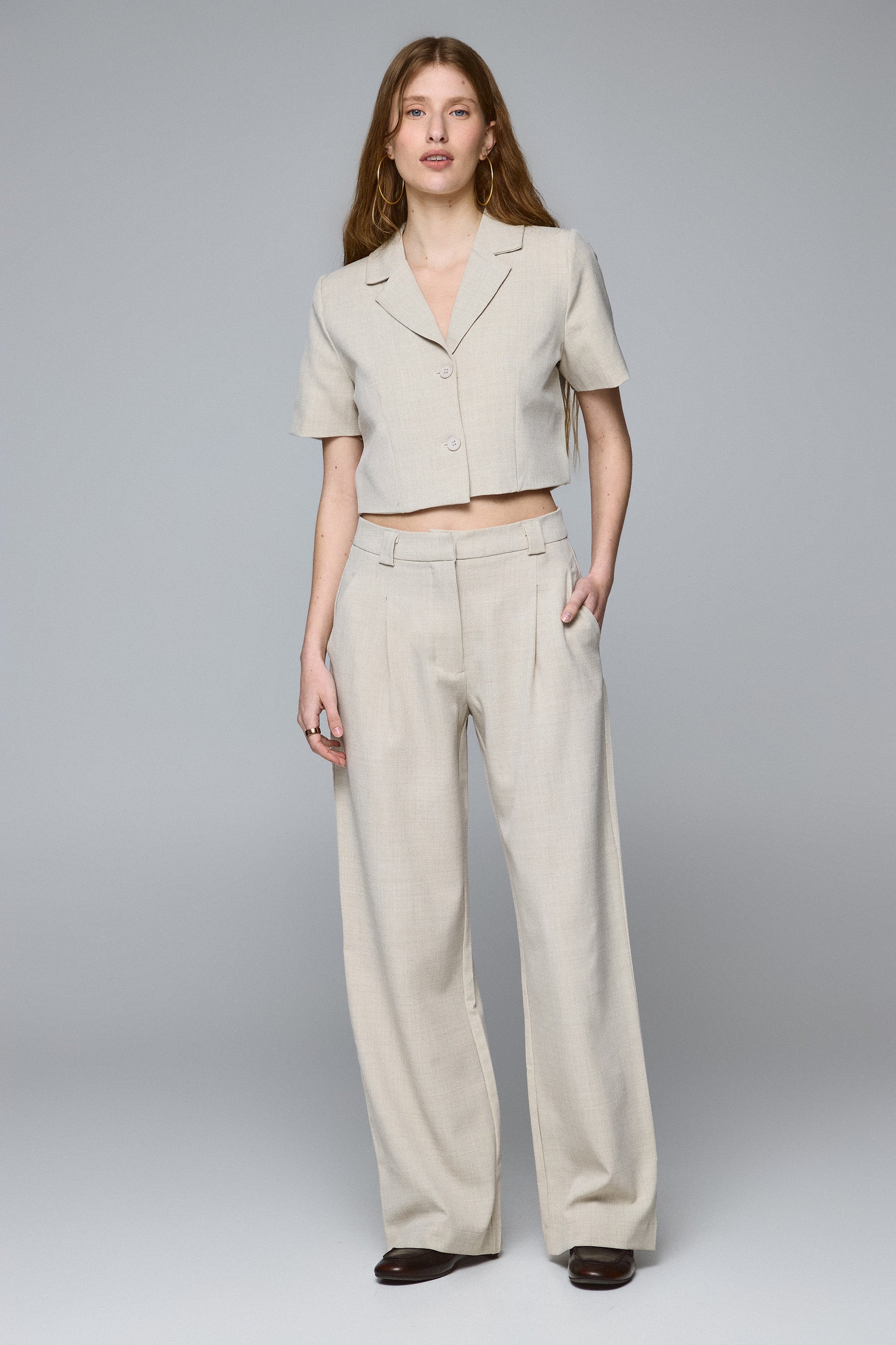 ג'קט קרופ קצר