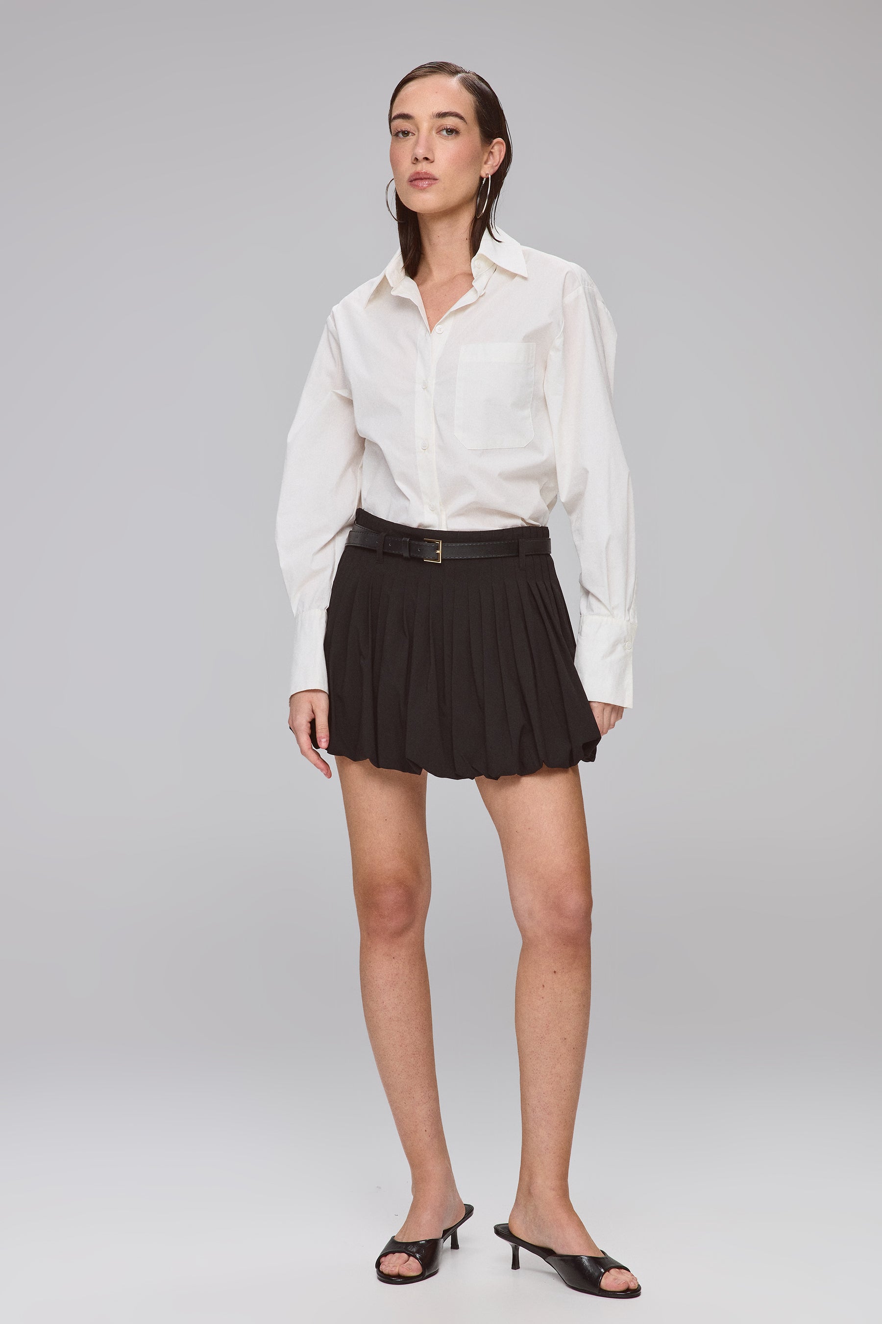 חצאית בלון חגורה