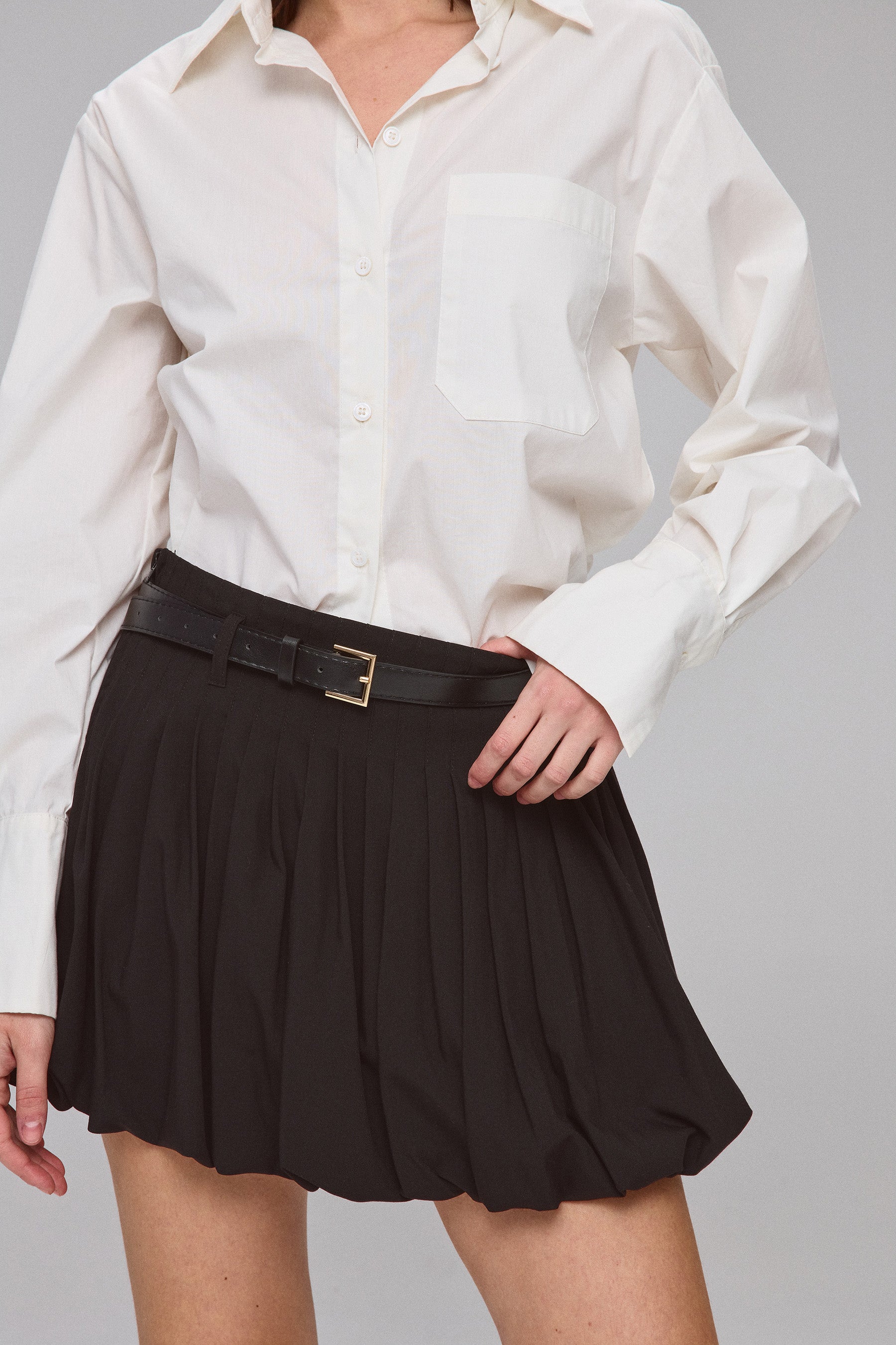 חצאית בלון חגורה