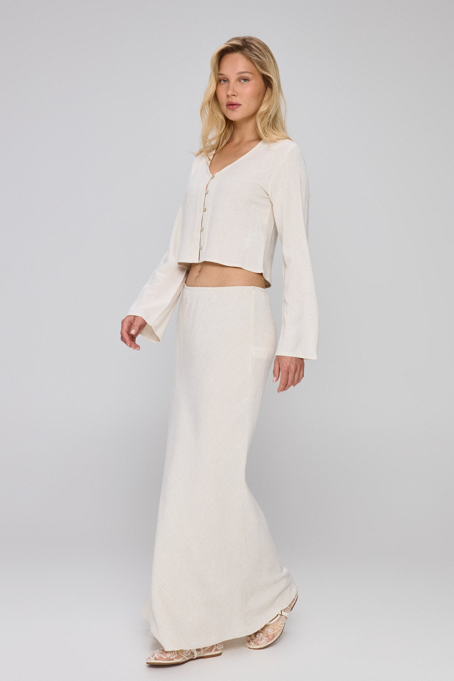 חולצת סיישל כפתורים סט