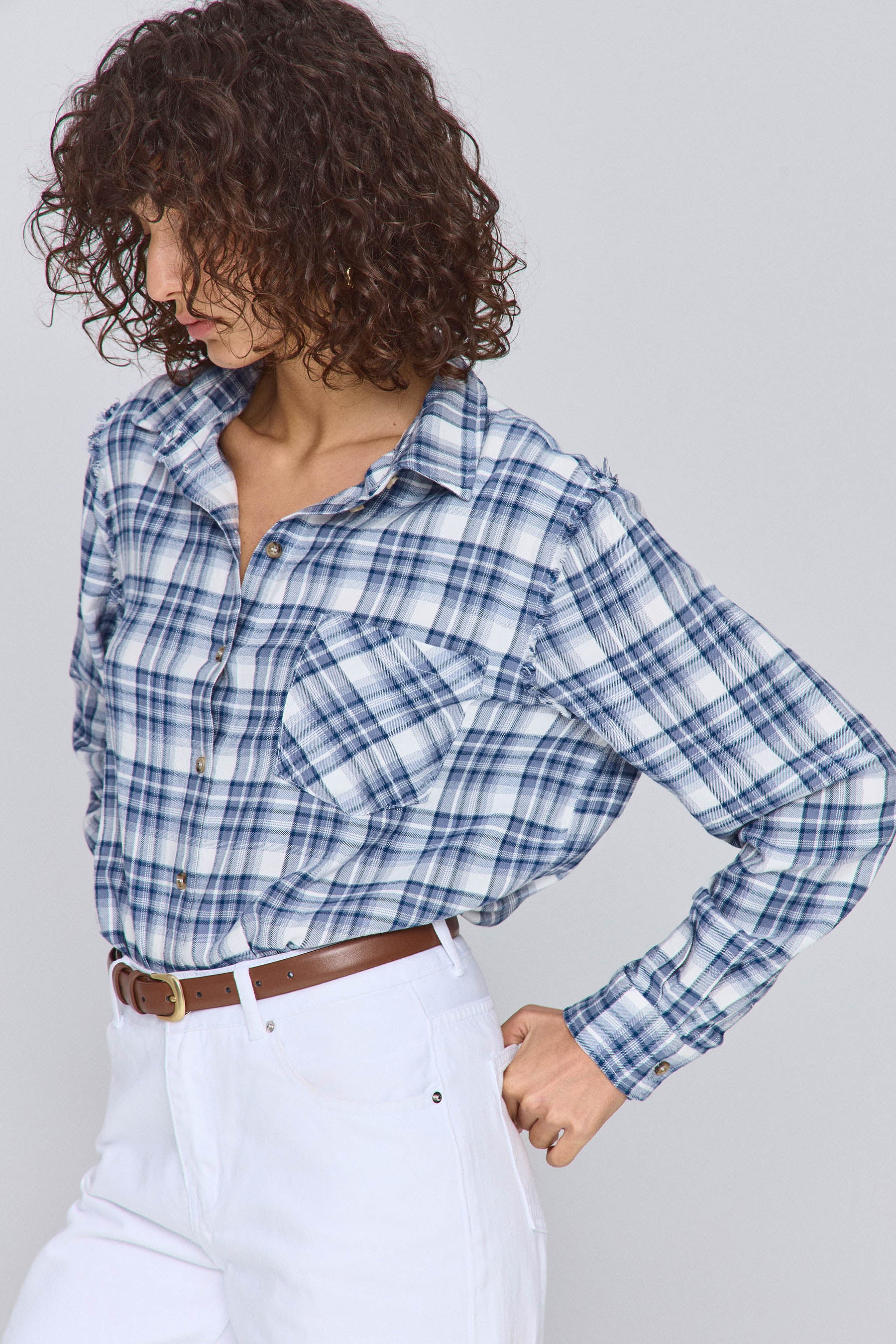 חולצת משבצות פרנזים