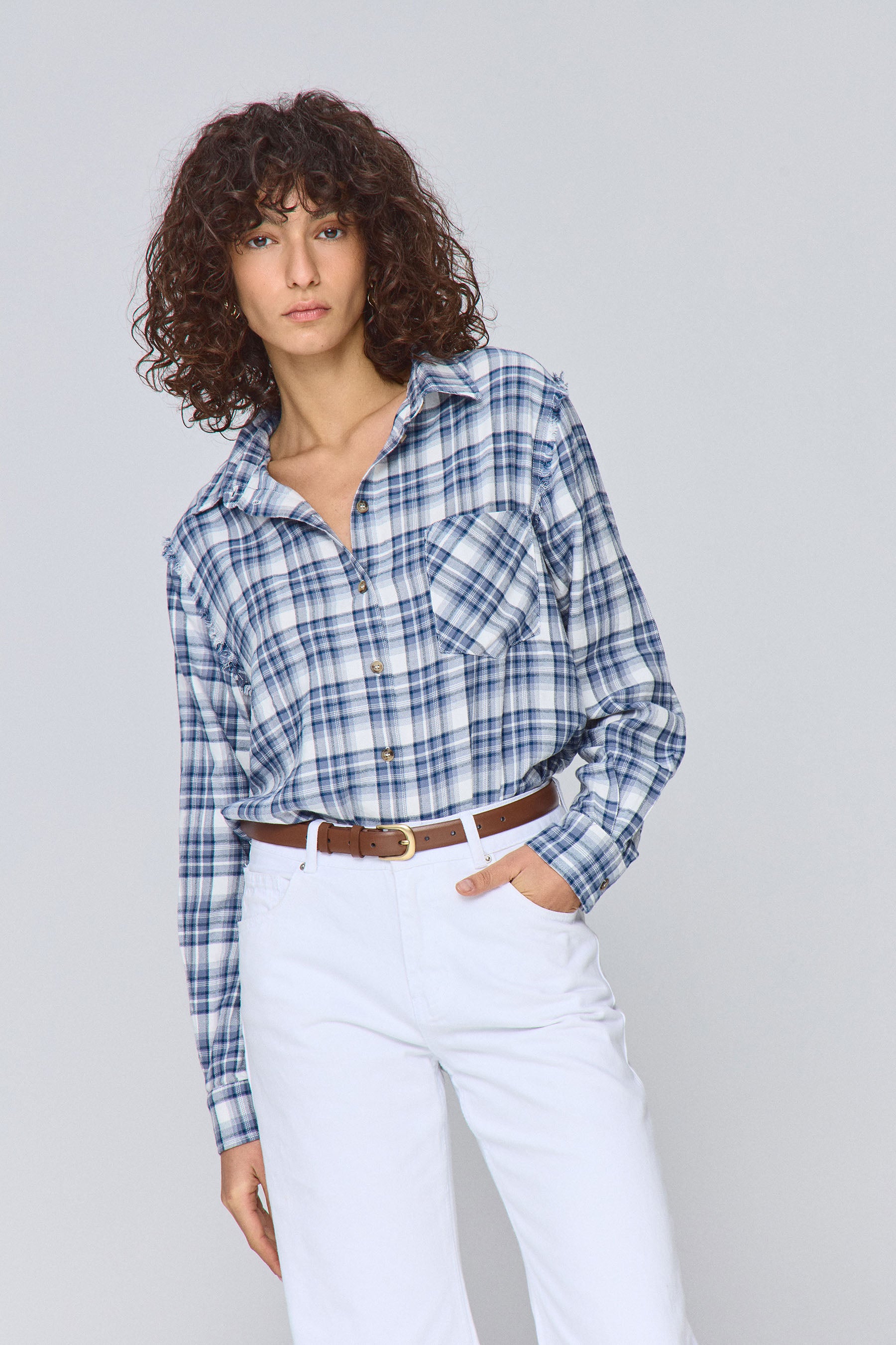 חולצת משבצות פרנזים