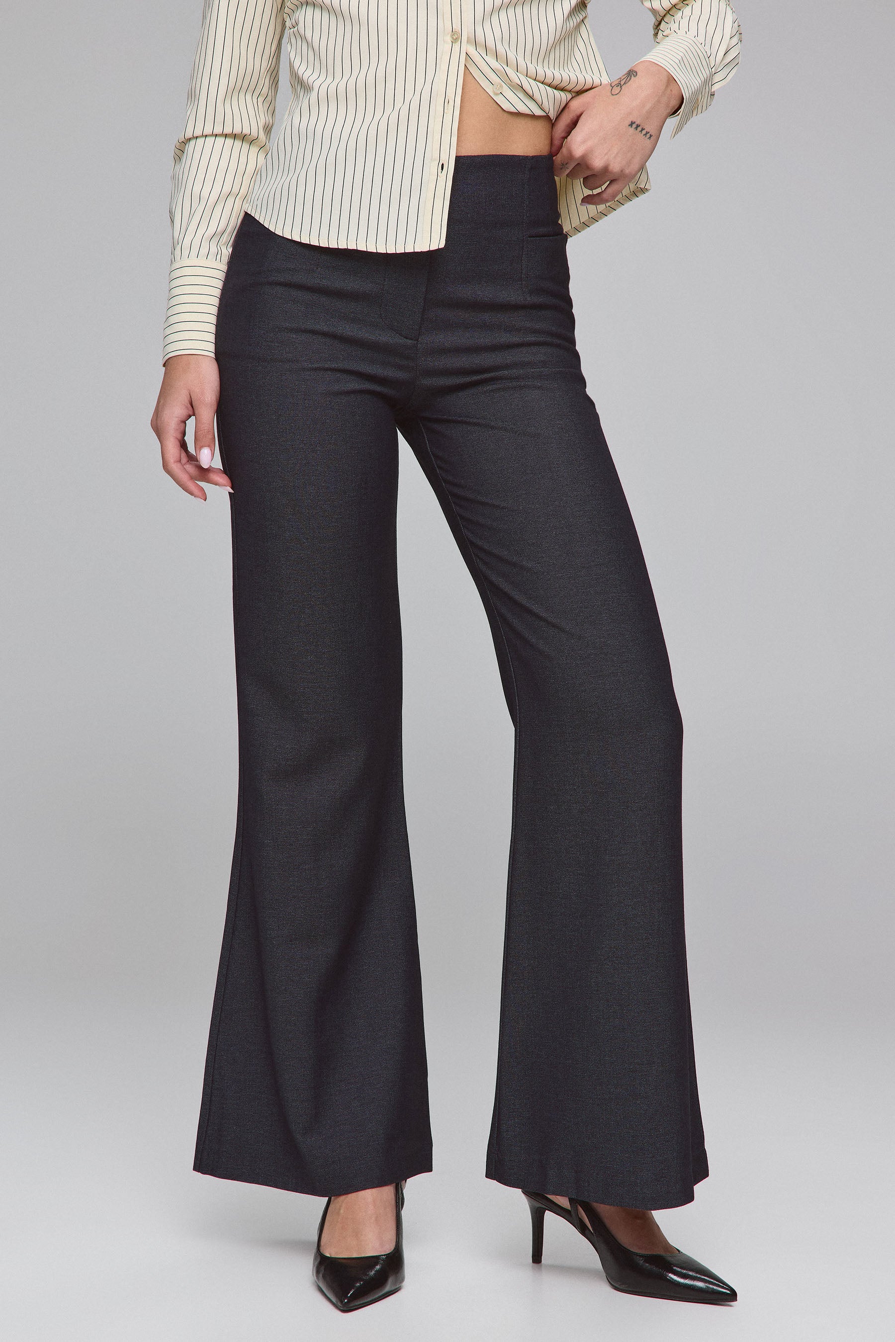 מכנסי פלר עם כיסים