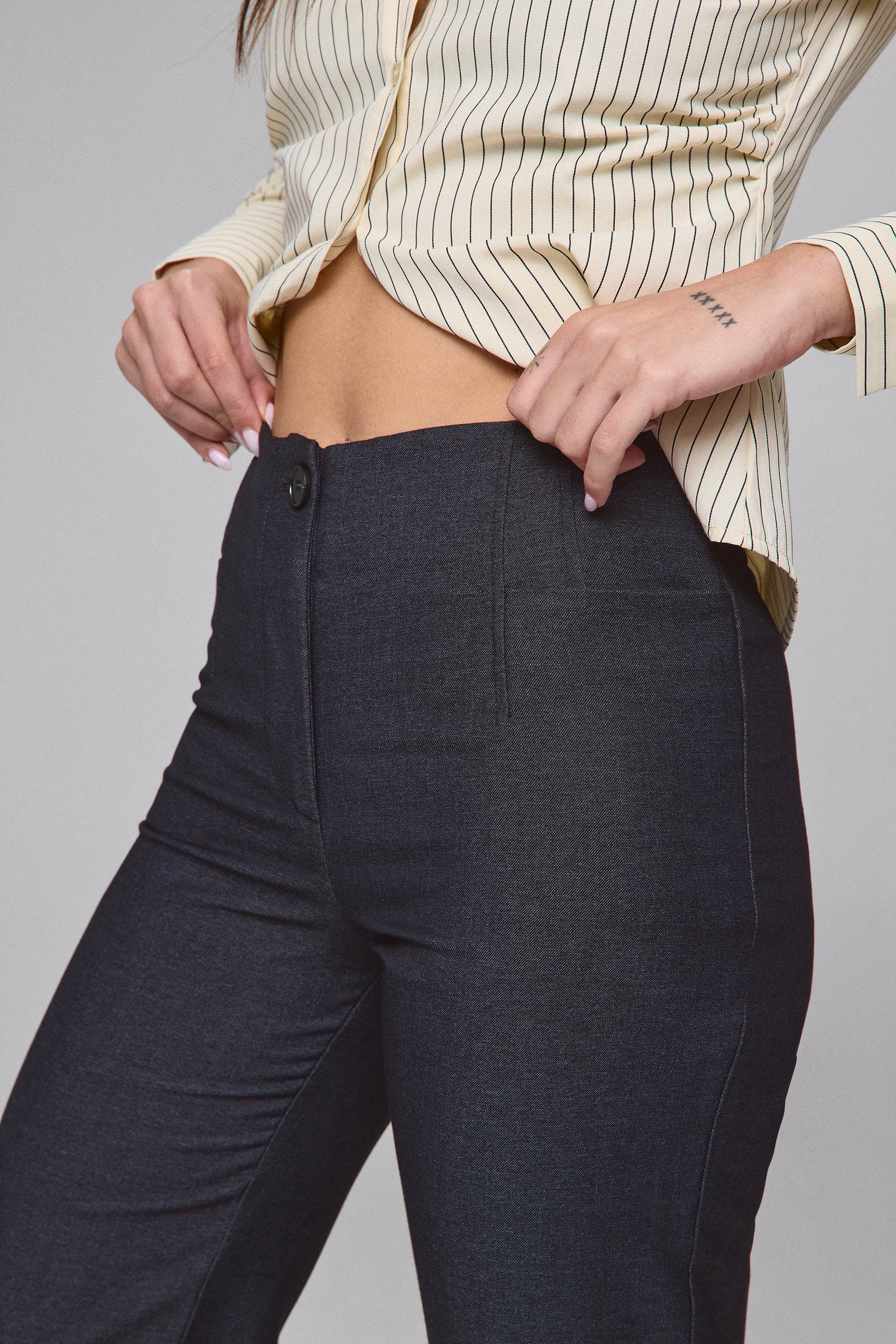 מכנסי פלר עם כיסים