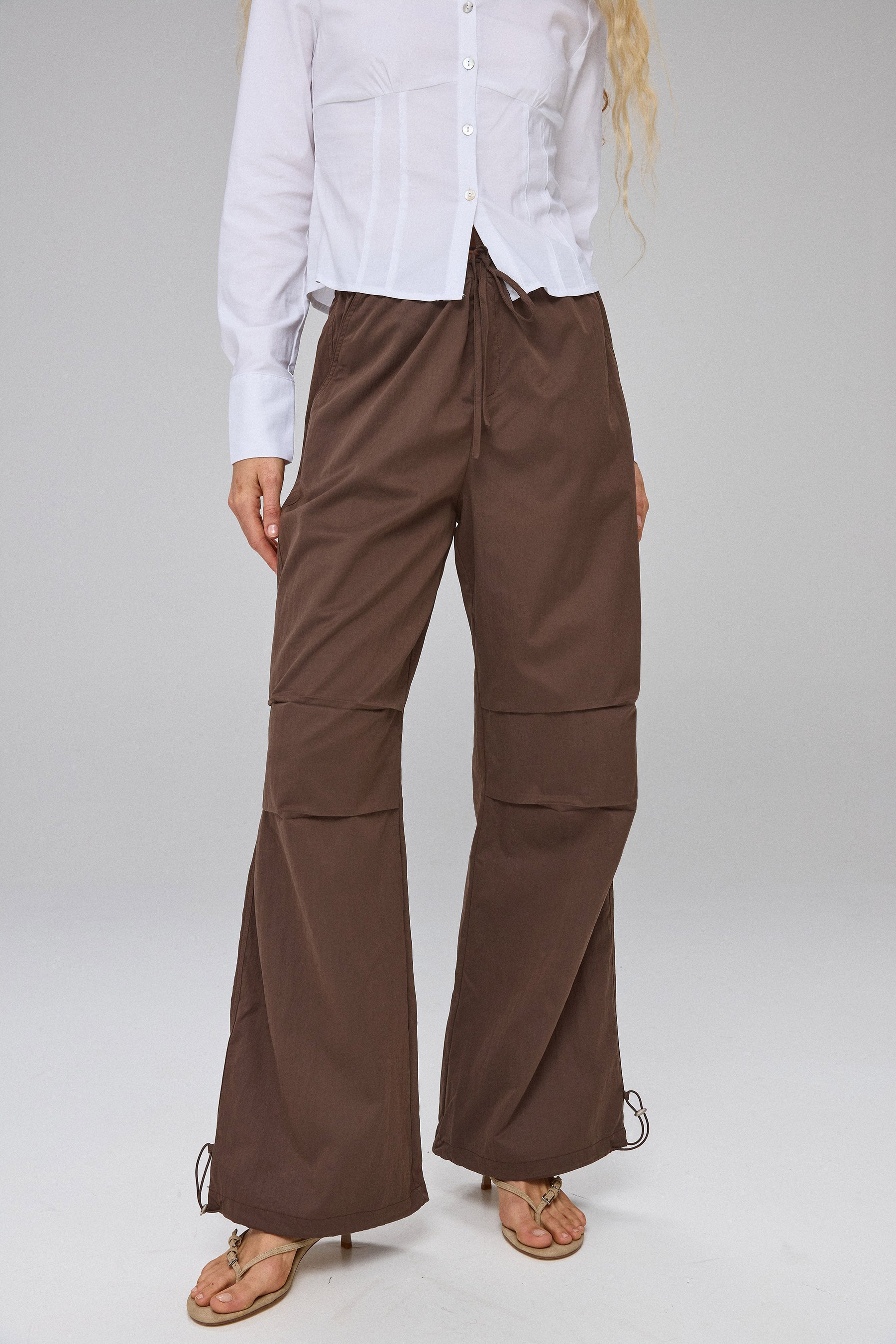 מכנסיים פרשוט עם שרוך