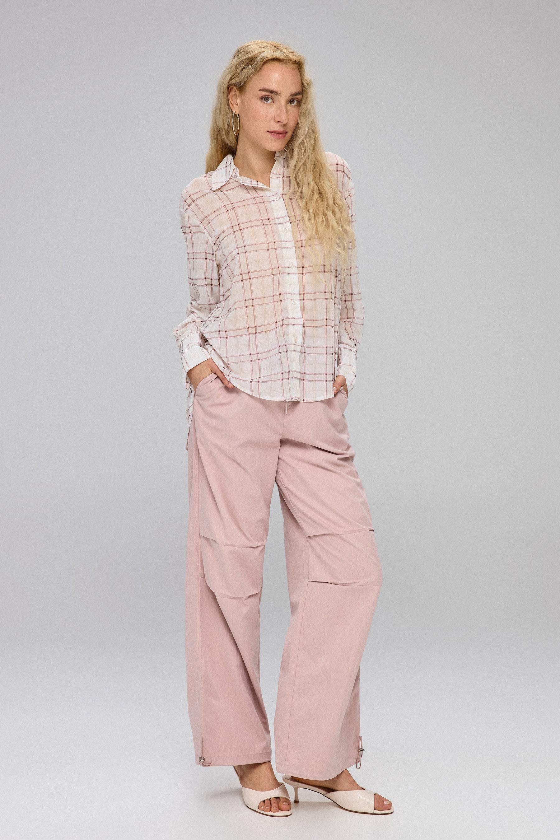 מכנסיים פרשוט עם שרוך