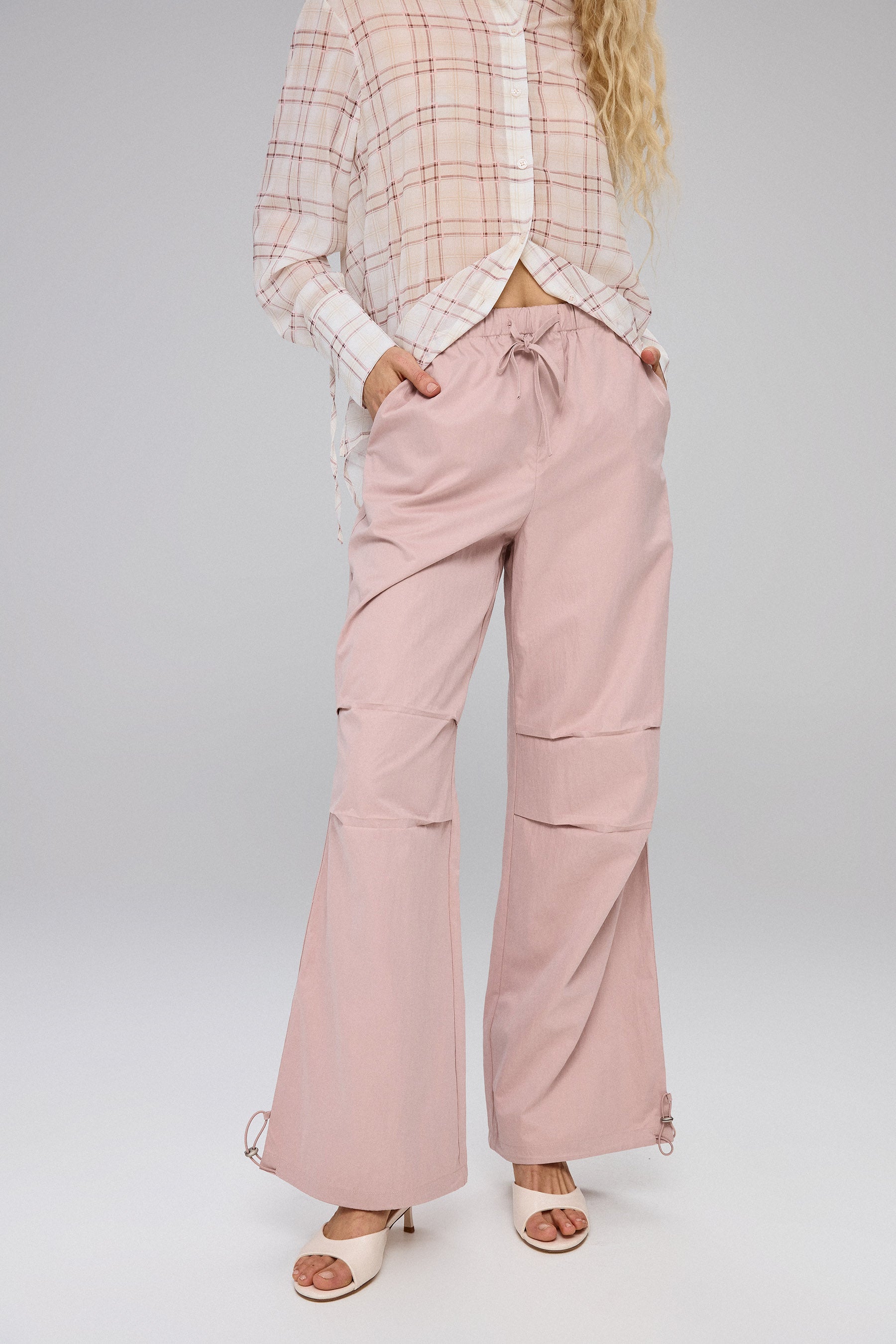 מכנסיים פרשוט עם שרוך