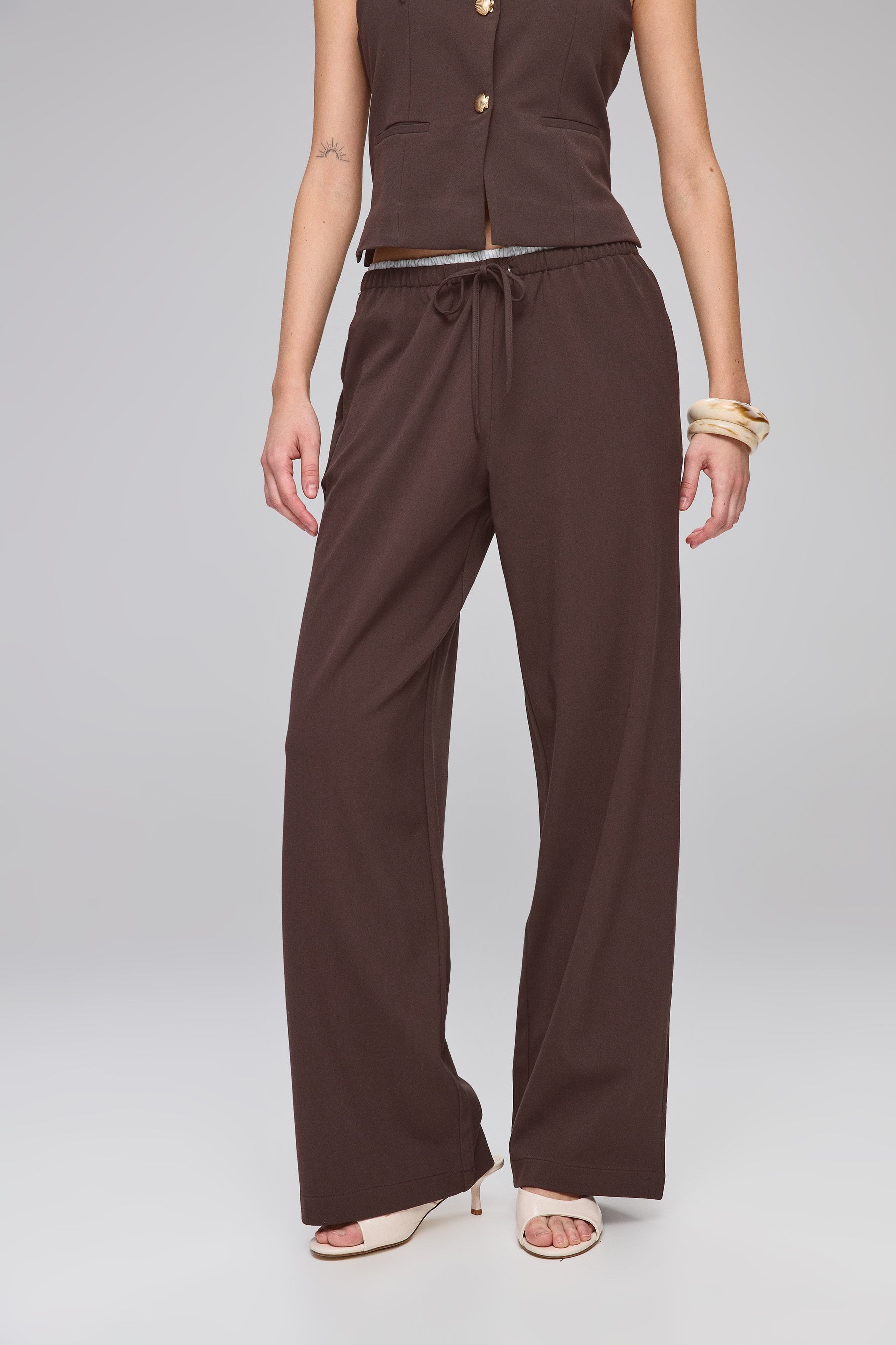 מכנסיים עם גומי תחתון סט