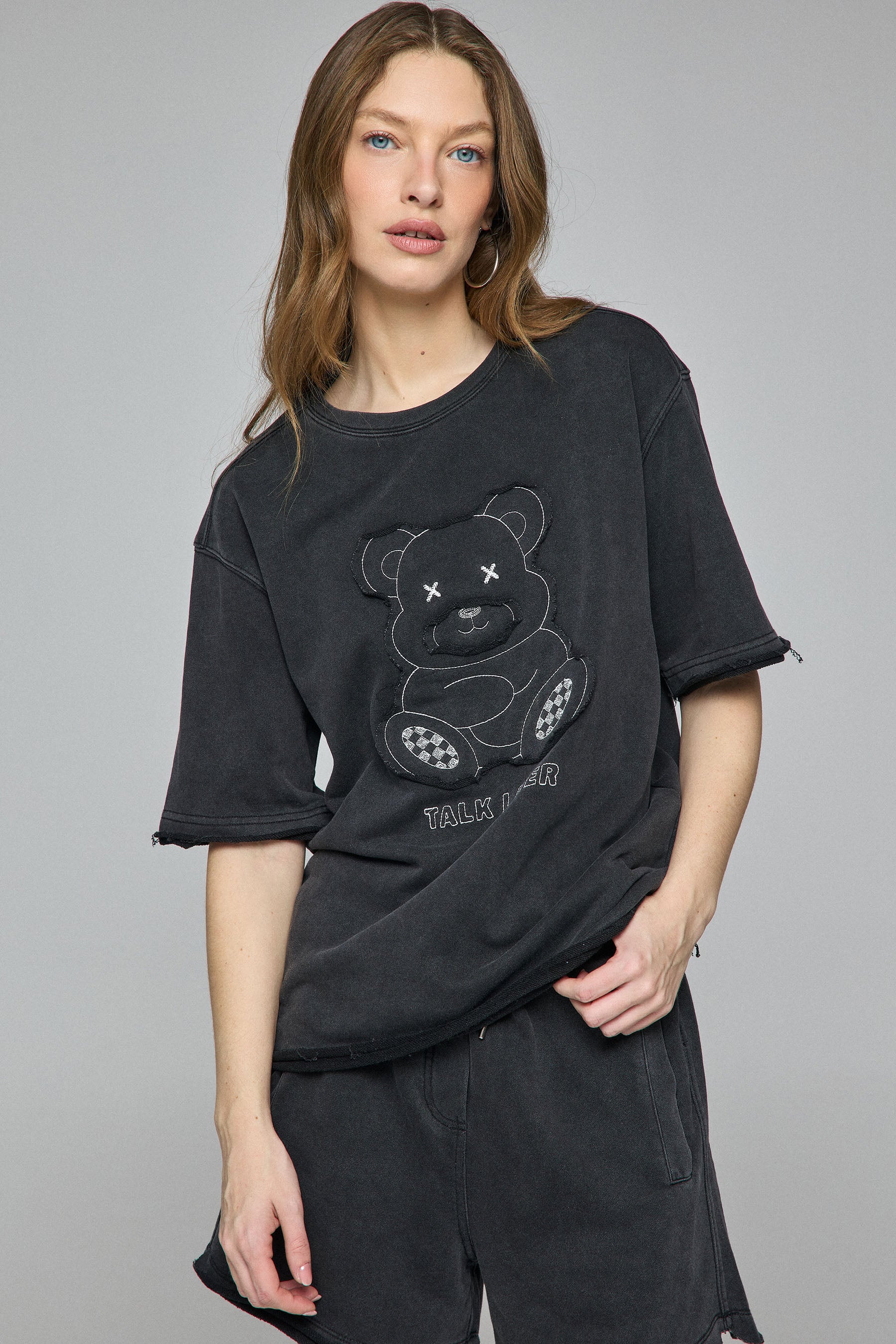 חולצת סט שטופה