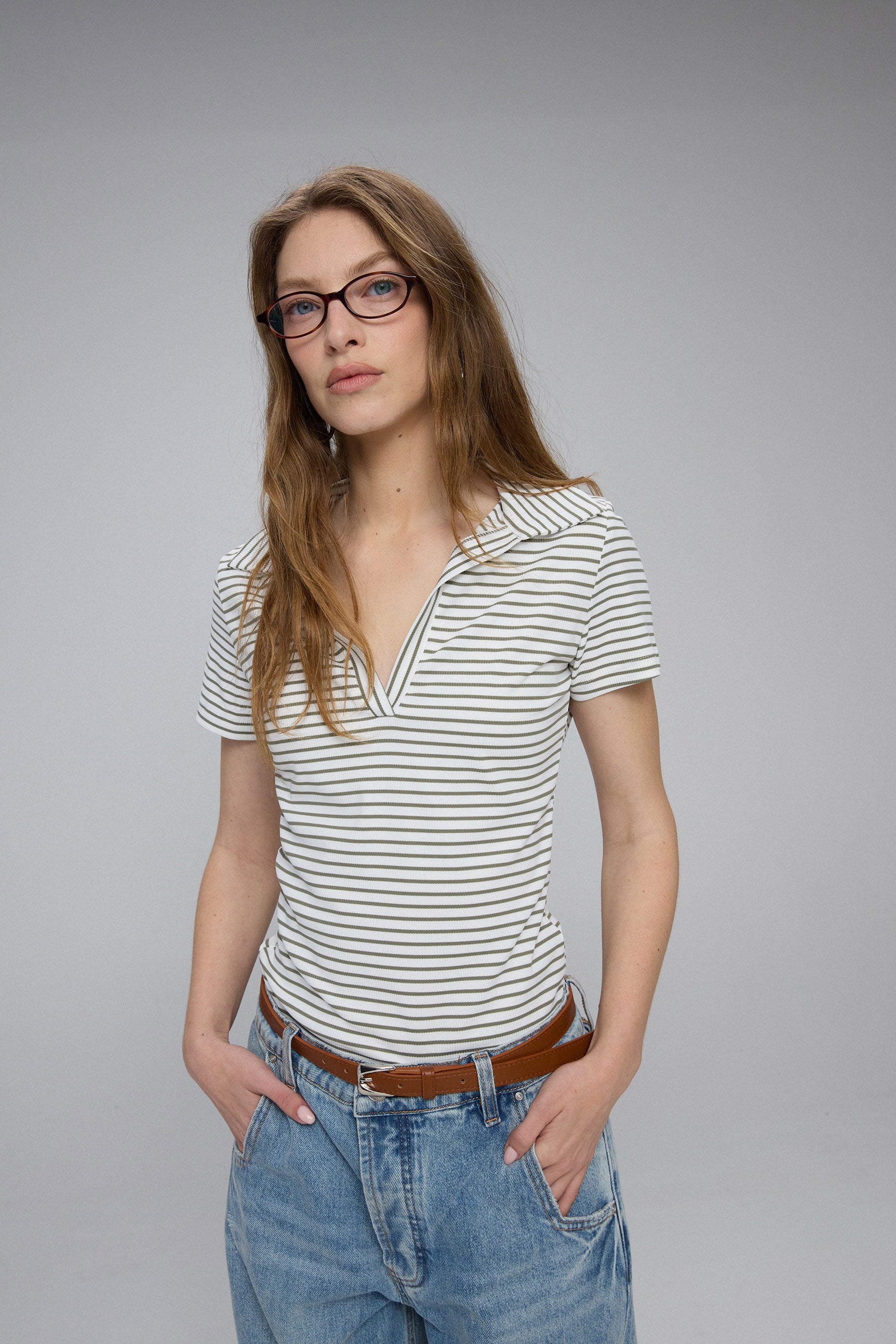 חולצת פולו פסים