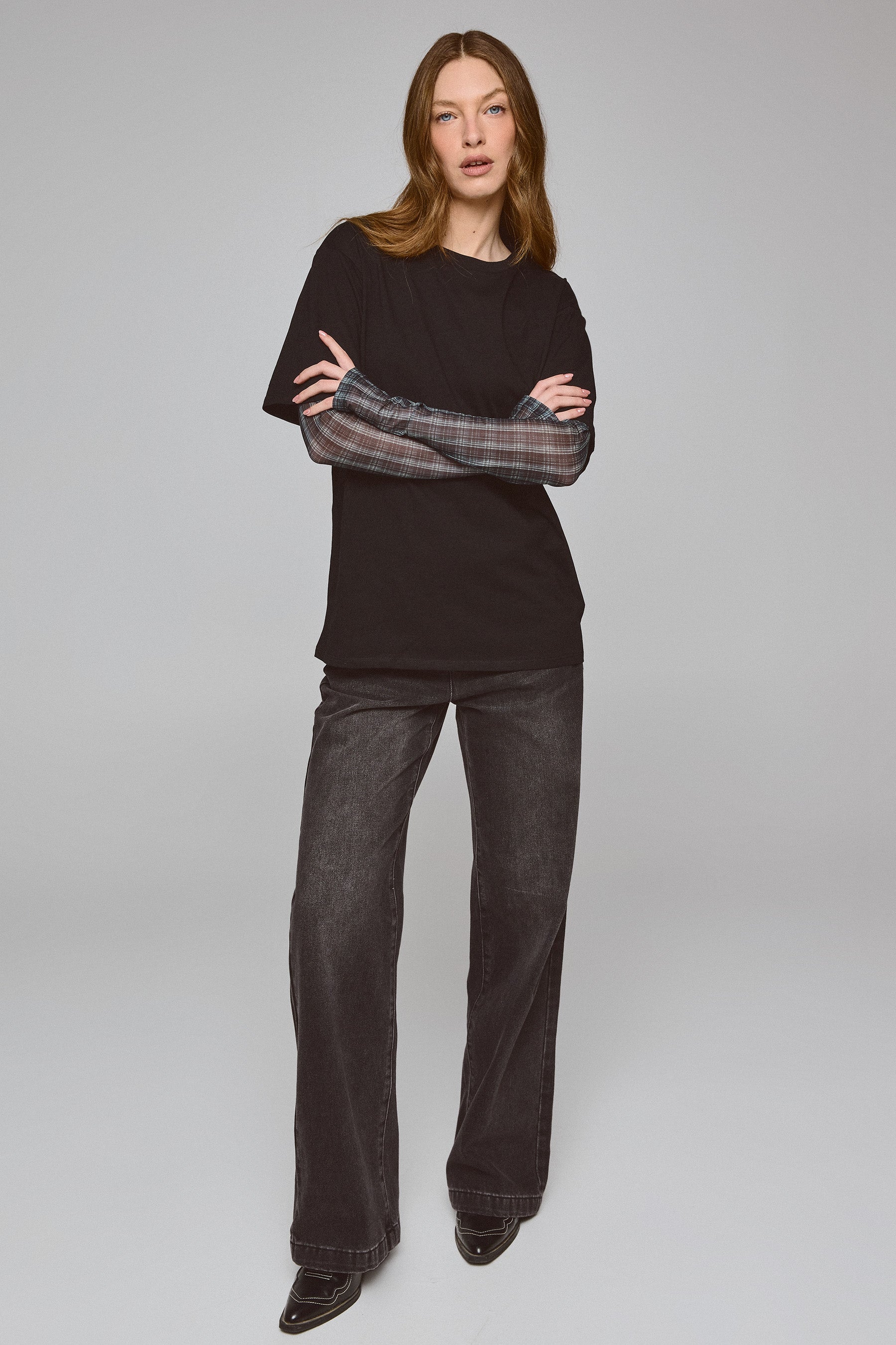 חולצת שרוול מודפס