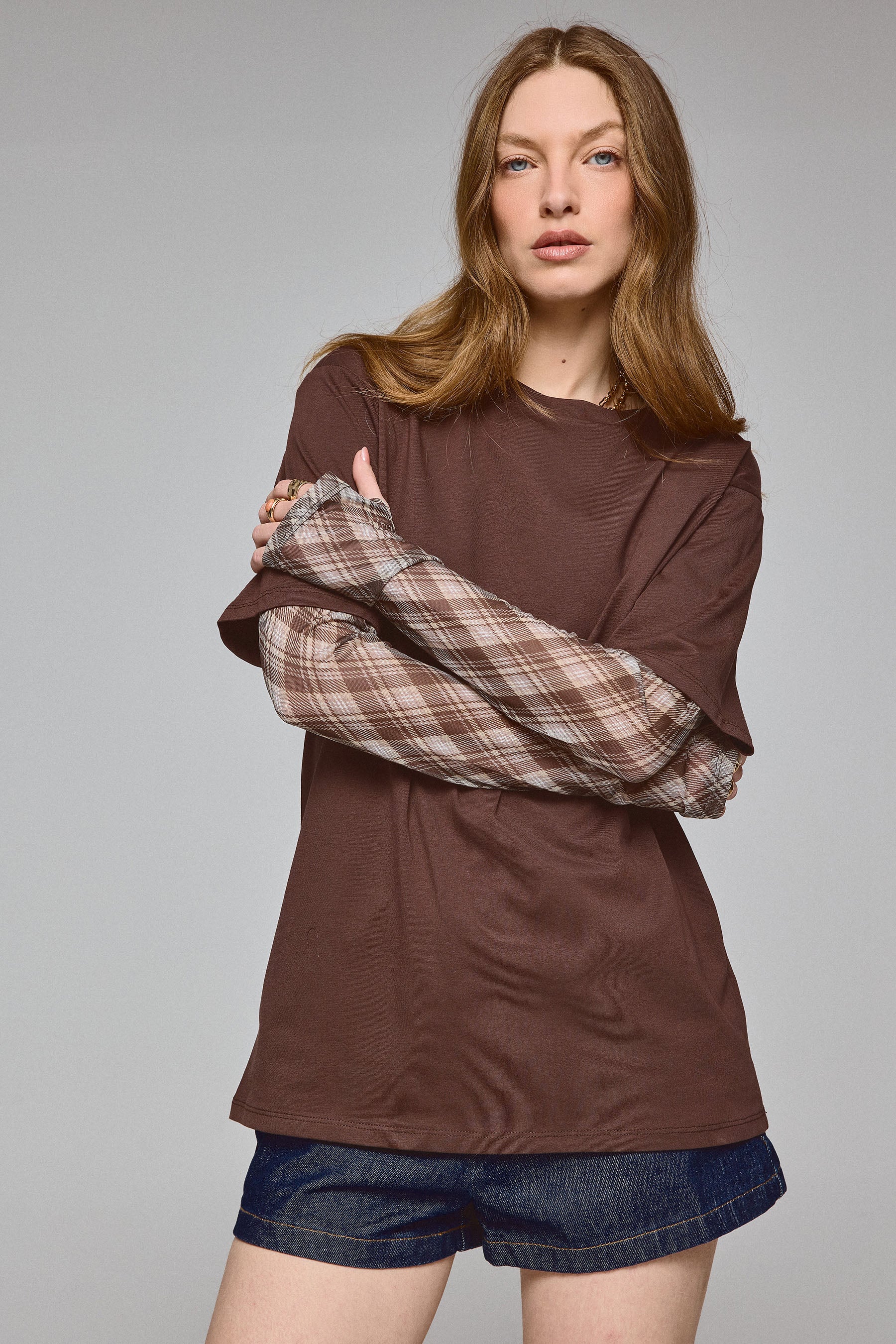 חולצת שרוול מודפס