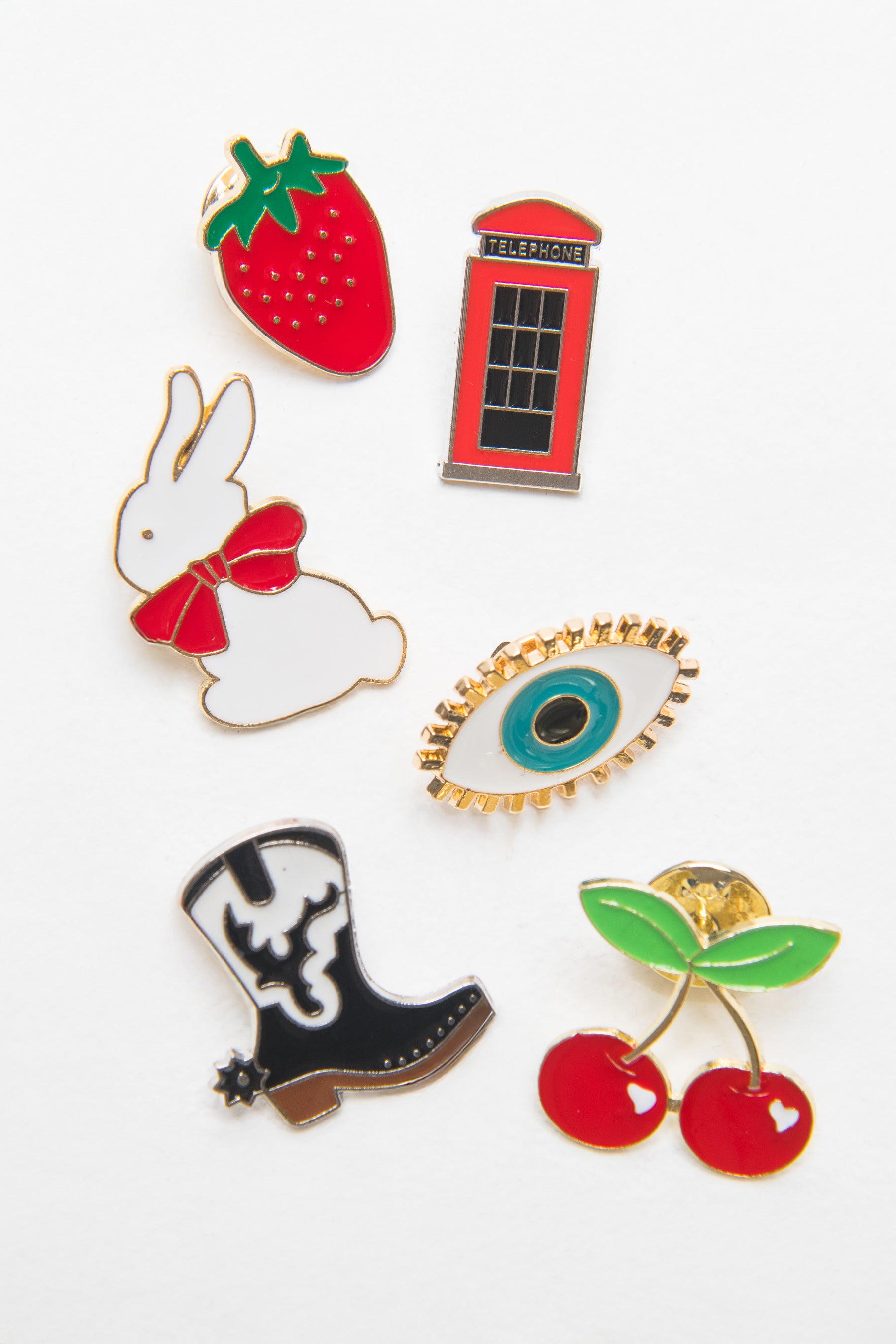 סט 6 סיכות משולבות- ברי