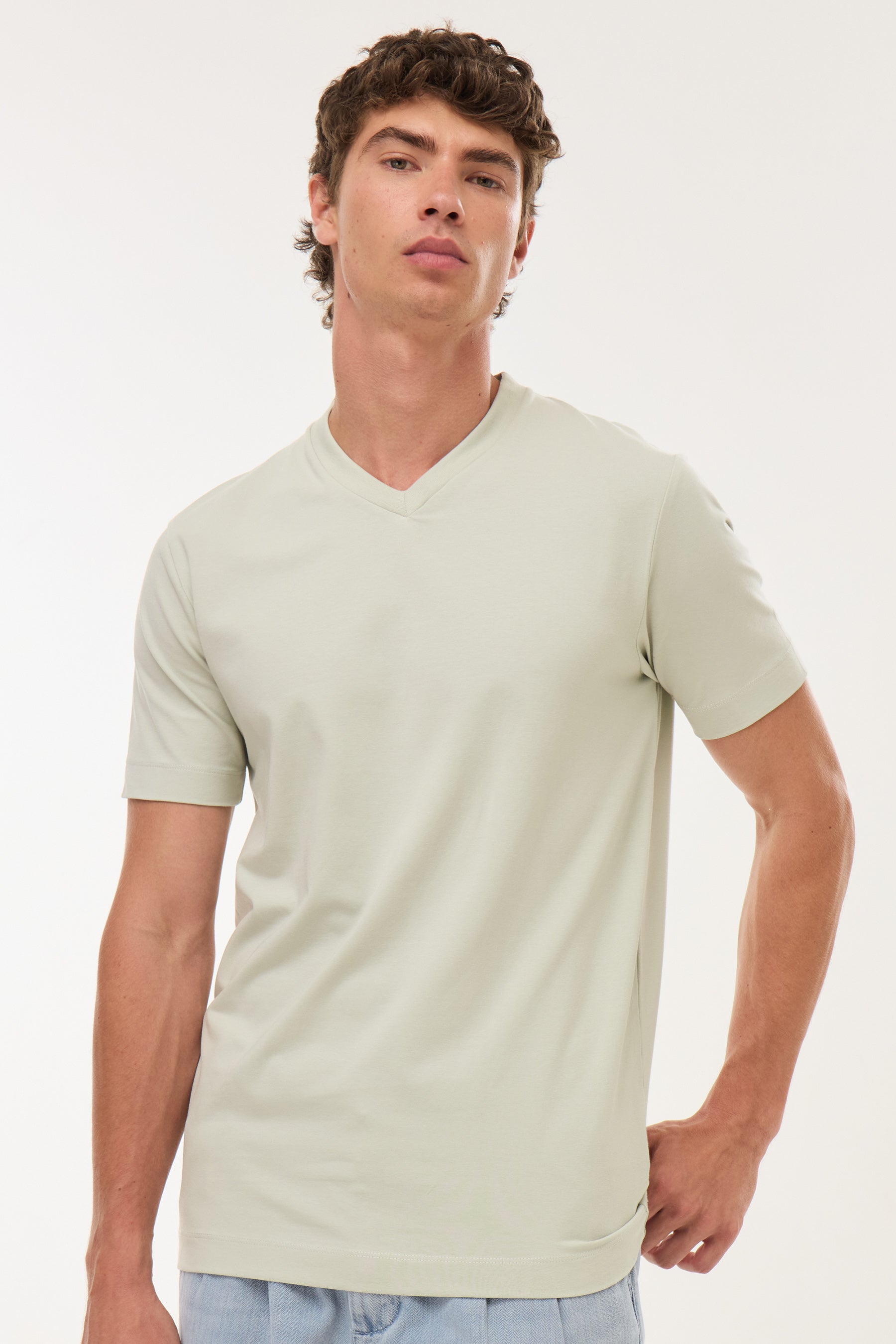 טישירט וי בייסיק לייקרה