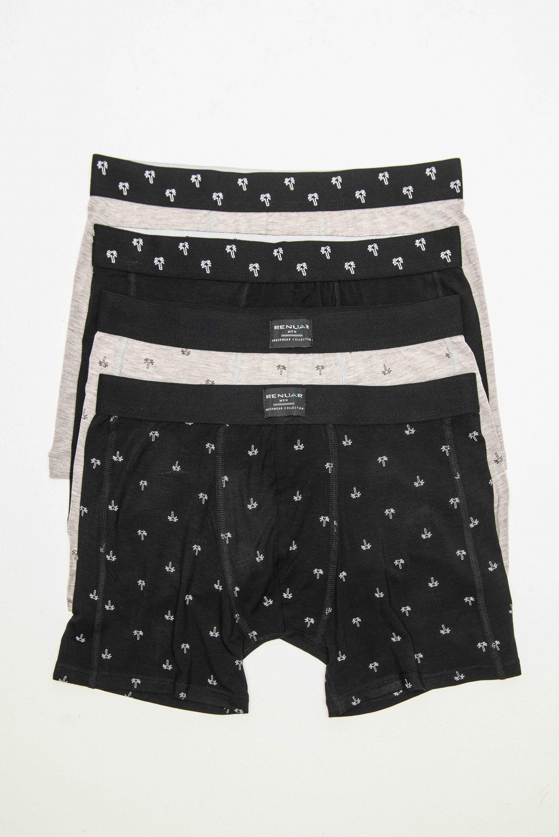 מארז רביעיית תחתוני מודל ארוכים דקלים