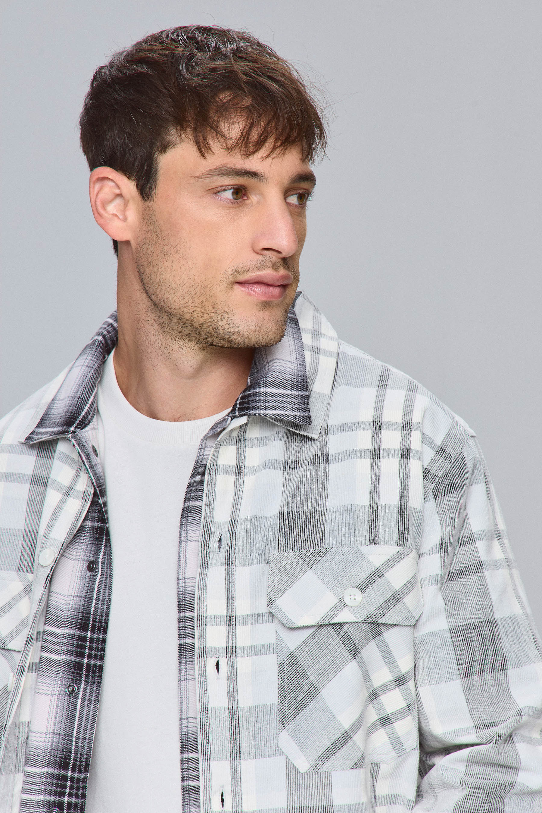 אוברשירט משבצת קורד