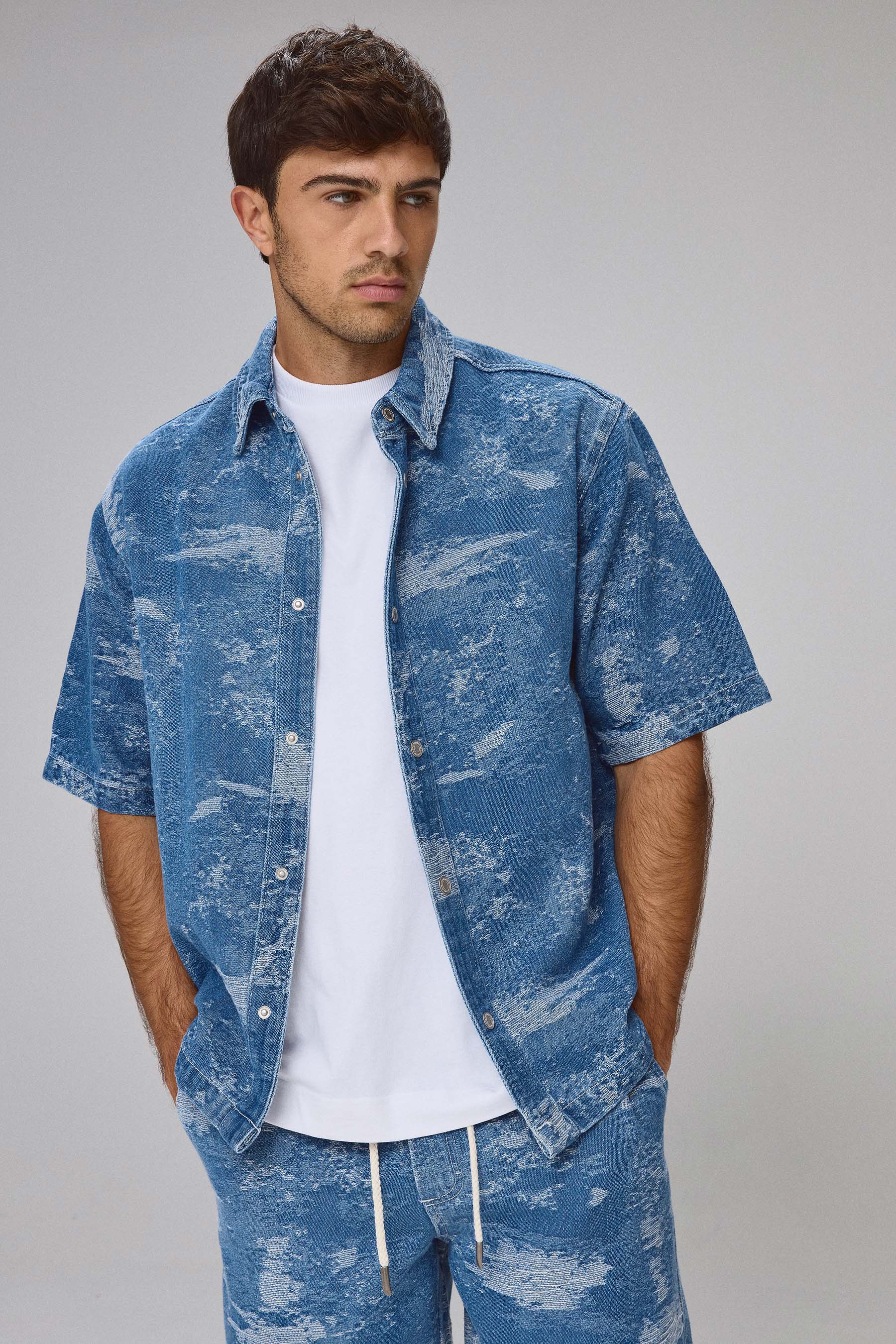 חולצת ג'ינס  קומופלאז' סט