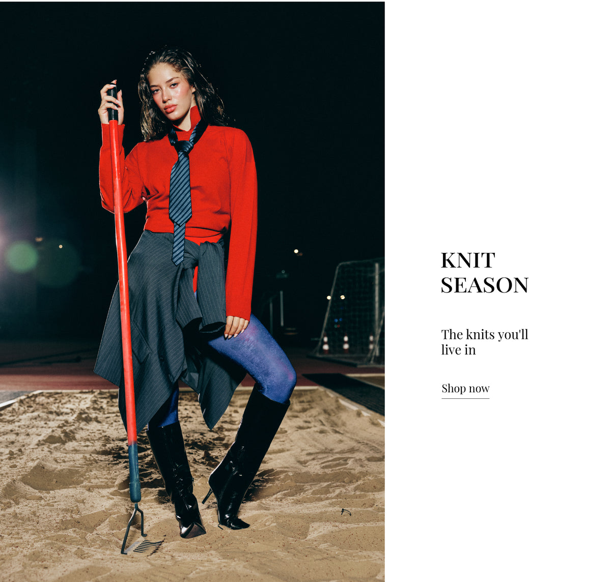 Knit season. The knits you"ll live in. Shop now
